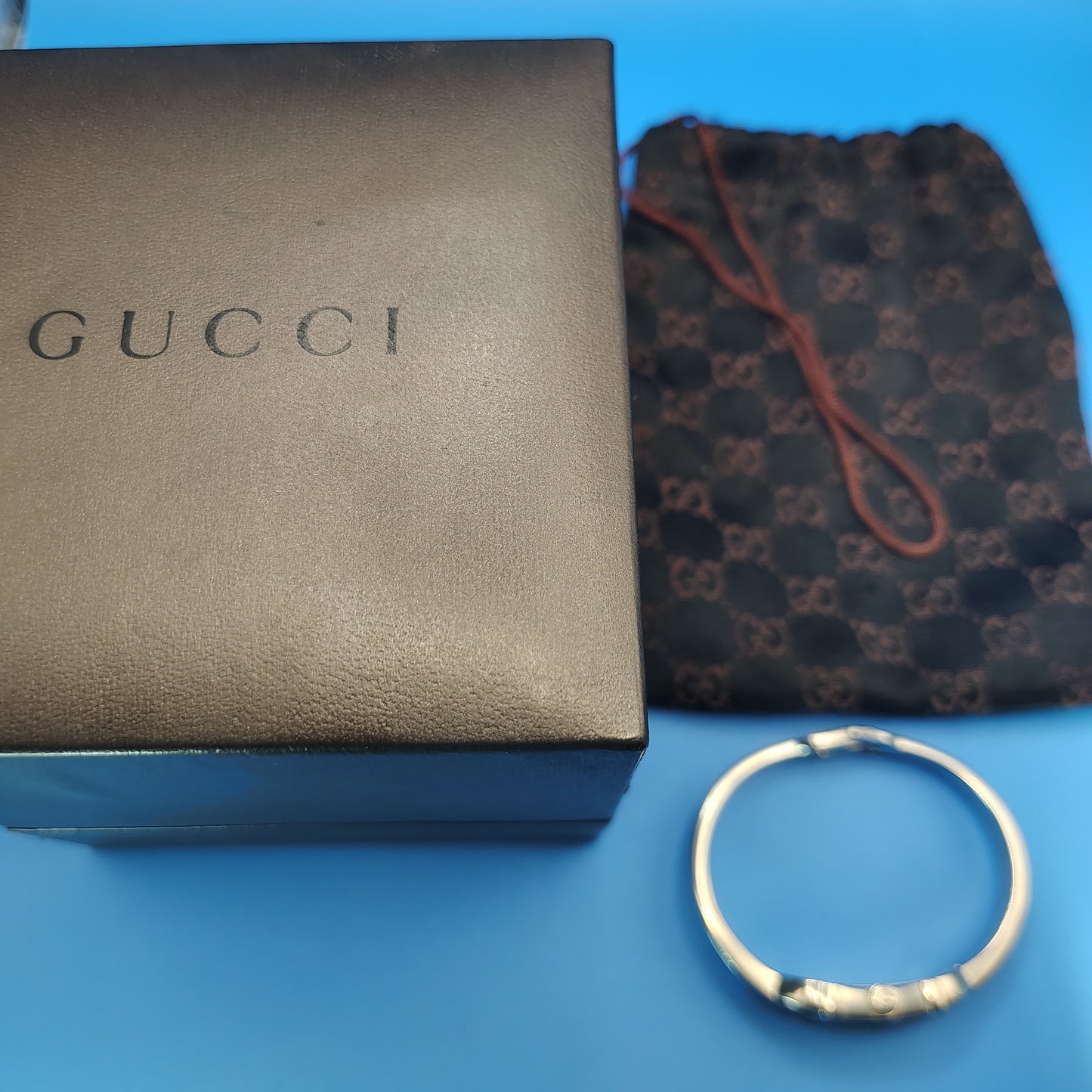 Vintage 1992 Authentic Gucci 6800L Tank Swiss Made Women's Luxury Quartz Watch Full Set Bag & Box