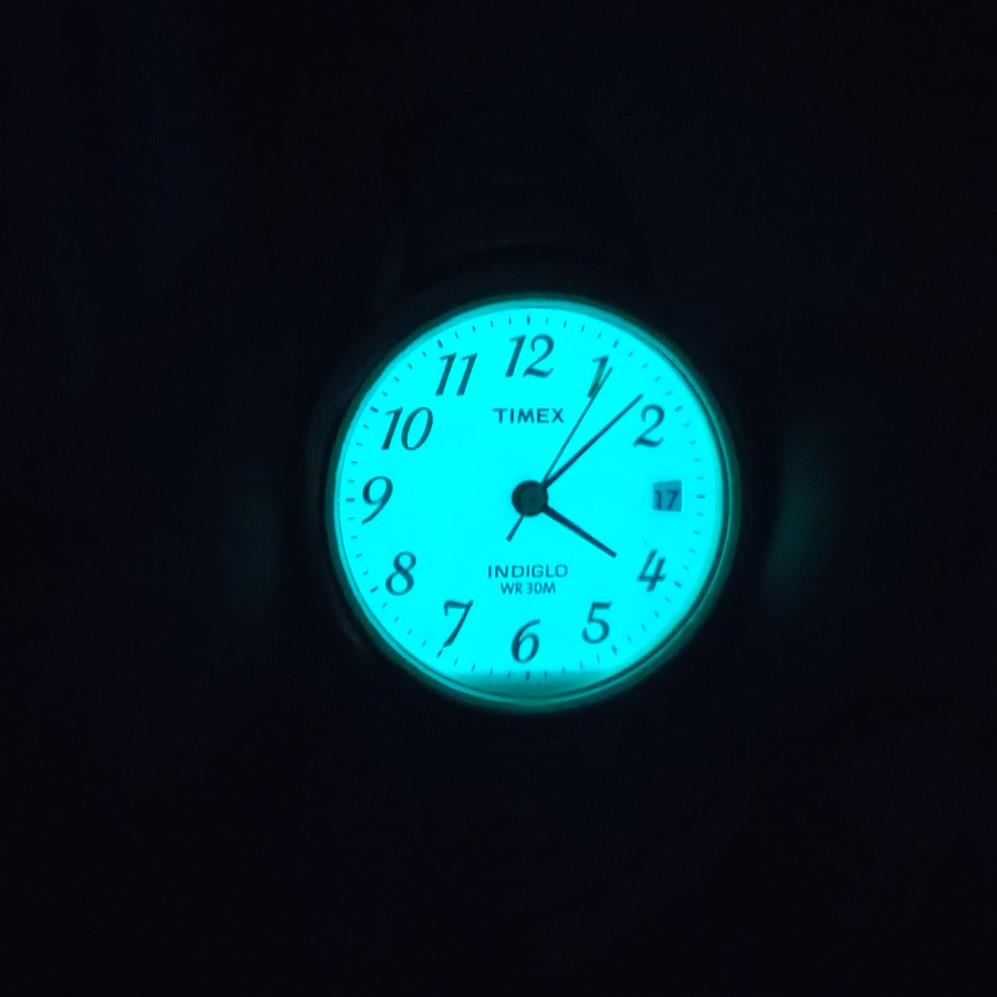 Vintage 1994 Timex Indiglo 25mm Women's Quartz Watch SS Stretch Bracelet