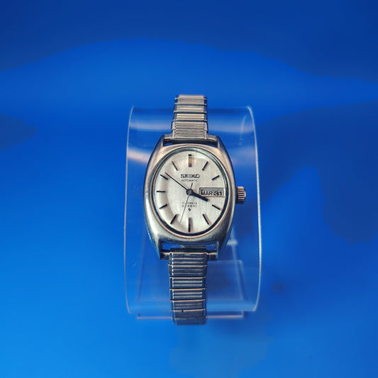 Rare Vintage 1972 Seiko Hi-Beat 21 Jewel Automatic Movement Mechanical Tank Luxury Watch Stretch Bracelet