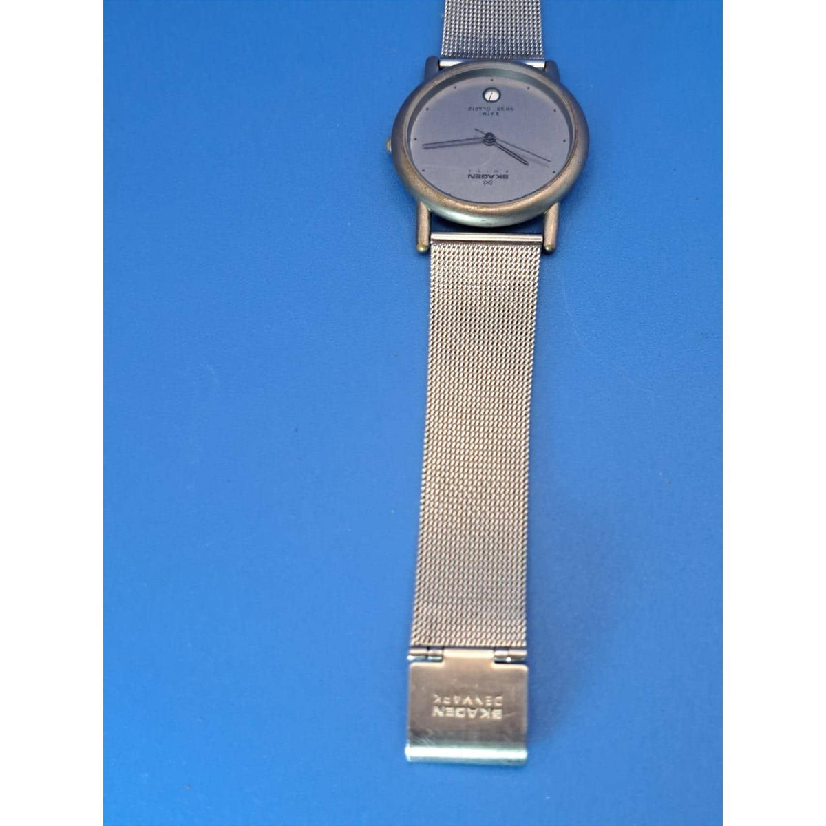 Vintage 2005 Skagen Swiss Ultra-Thin Charcoal 32mm Women's Quartz Watch Restored