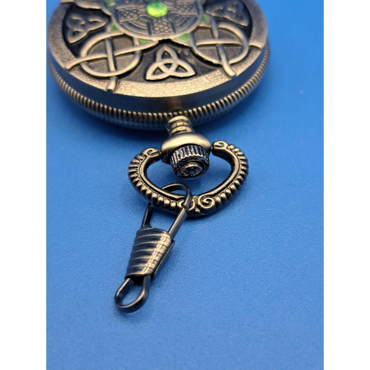 2020 Green Celtic Hunter 44mm Mens Pocket Watch Fully Restored (No Chain)