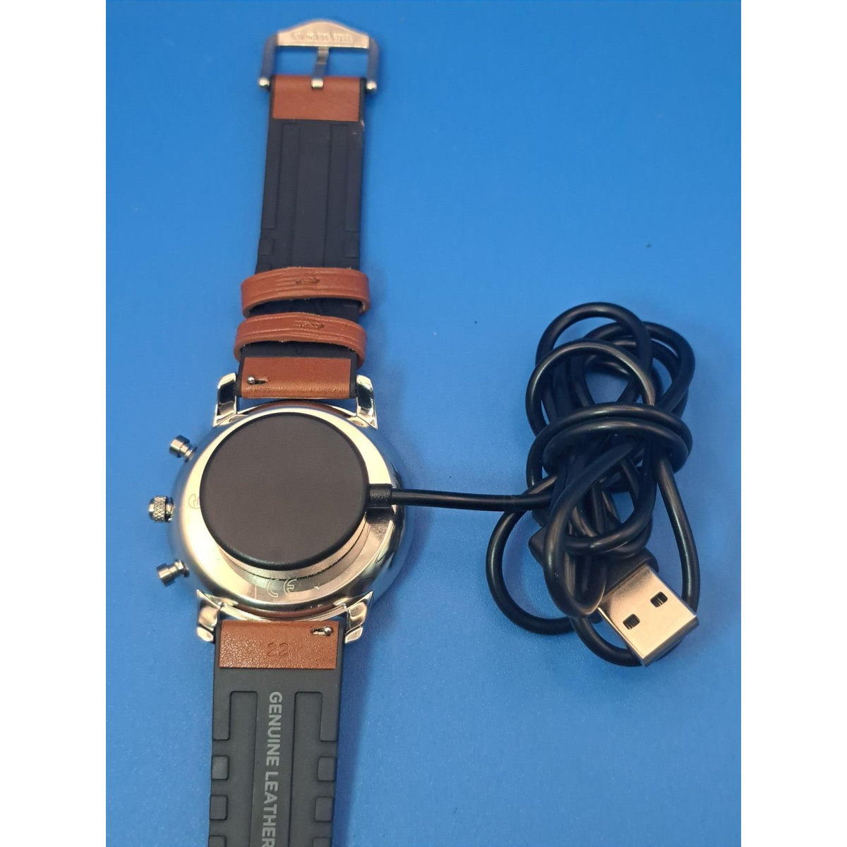 2020 Fossil Nuetra HR 45mm Mens Hybrid Smartwatch W/Charger Mint Condition