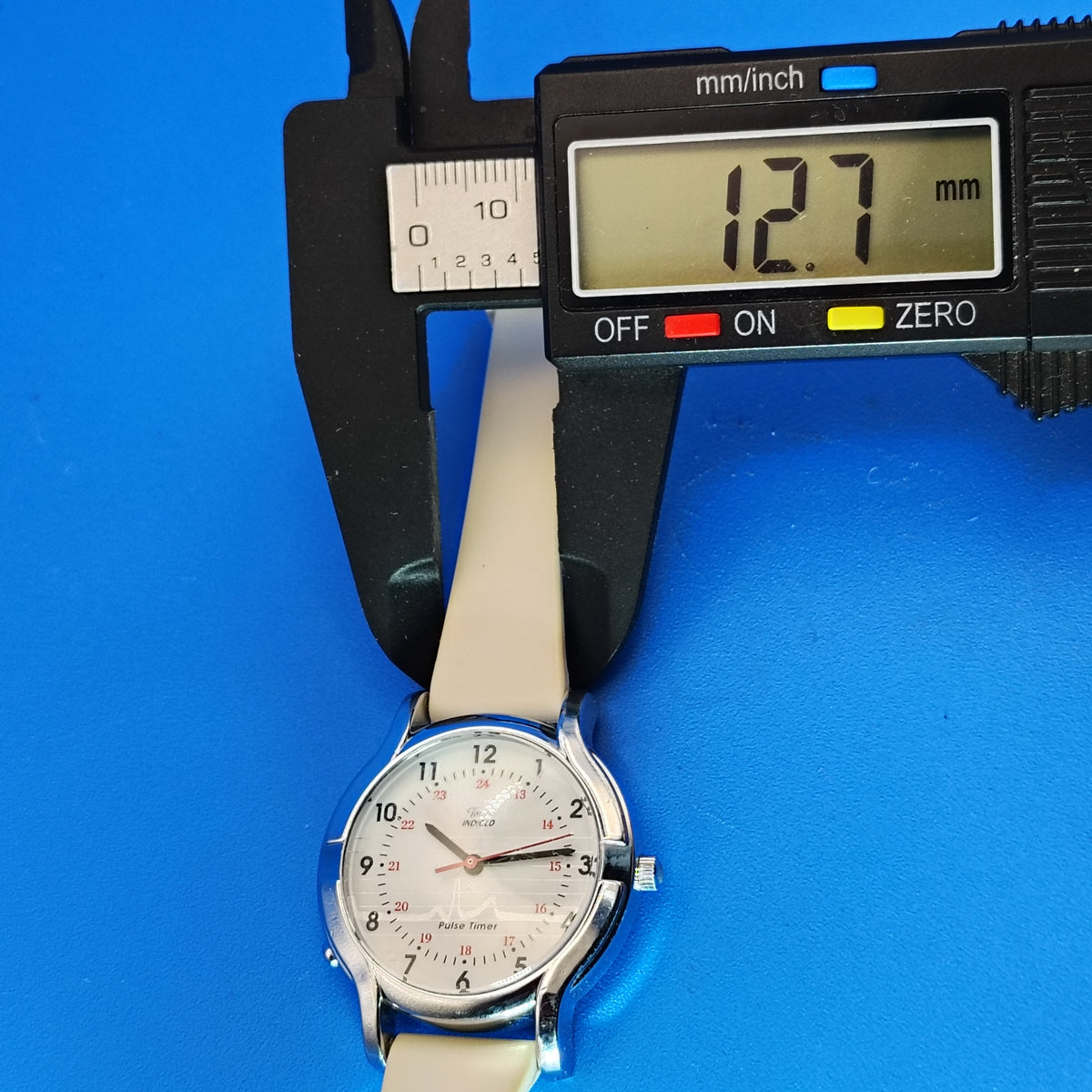 Vintage 1993 Timex Indiglo Nurse Pulse Timer 30mm Women's Quartz Watch Restored