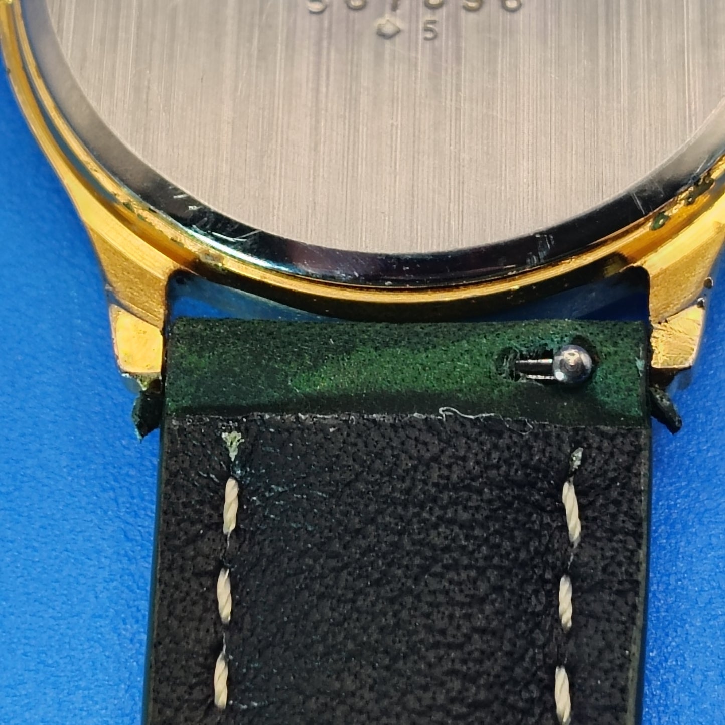 Vintage 1988 Citizen Day-Date 32mm Mens Quartz Watch New Strap Missing Indicies