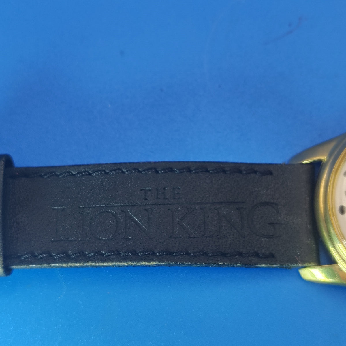Vintage 1996 Timex Disney The Lion King 33mm Women's Quartz Watch Logo Leather Strap Clearance