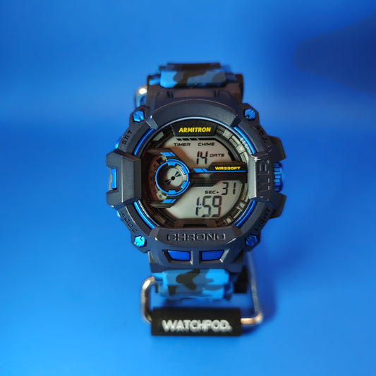 2018 Armitron Pro Sport Chronograph M1105 56mm Mens Quartz Digital Watch Camo
