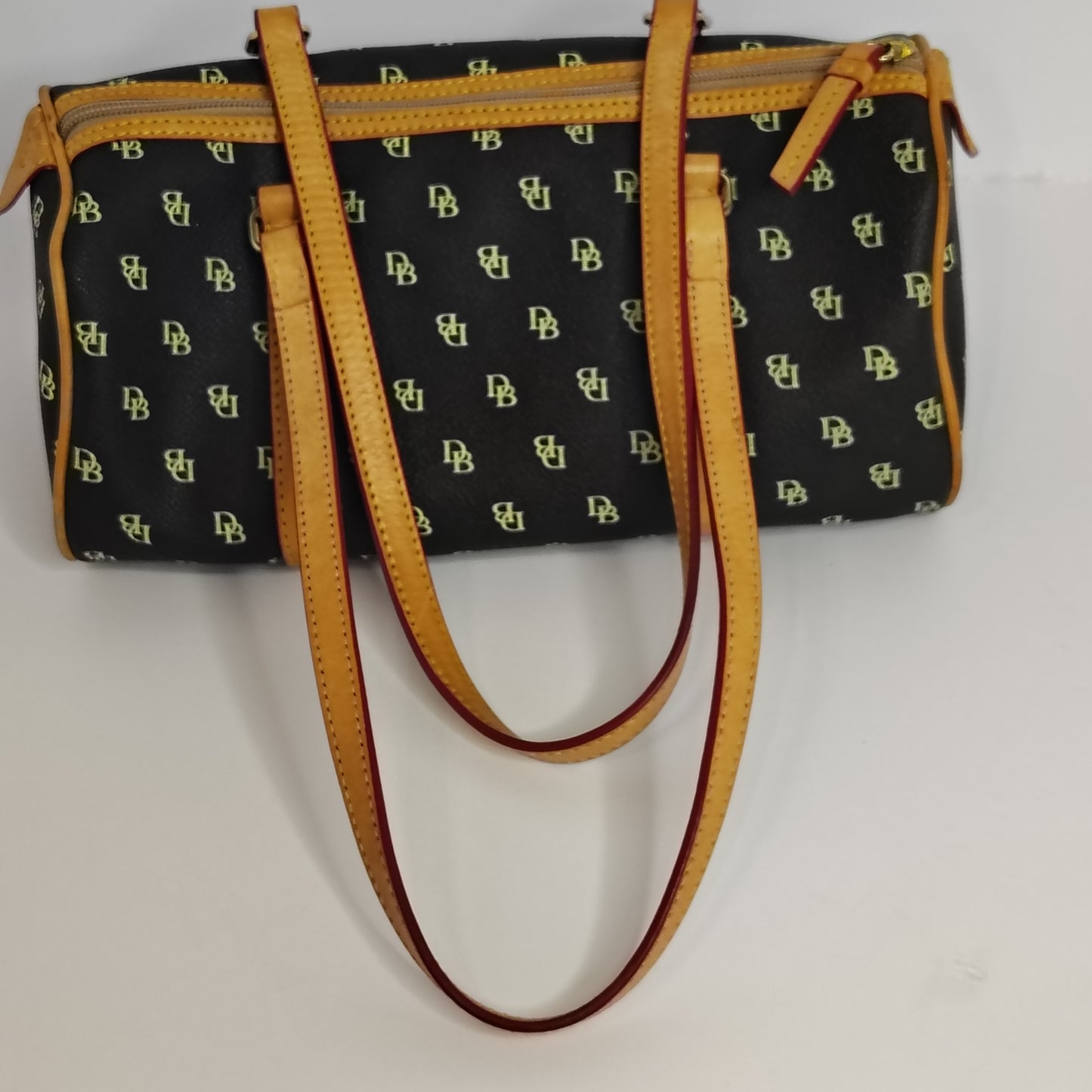 Vintage 2004 Dooney And Bourke Signature Barrel Bag DB Monogram Fully Restored