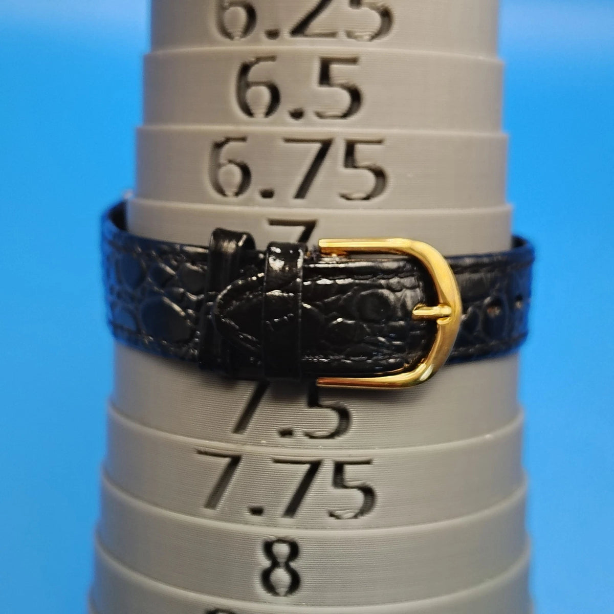 New Vintage 2009 TFX by Bulova Mens Quartz Watch 14k Plated fuex Alligator Strap