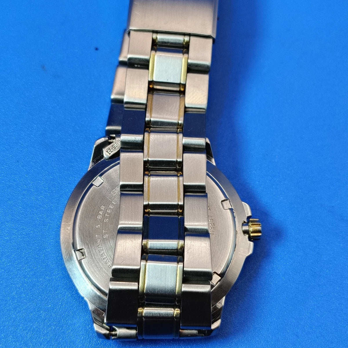 Vintage 1991 Seiko V742-8119 Date Two Tone 38mm Mens Quartz Watch Fully Restored