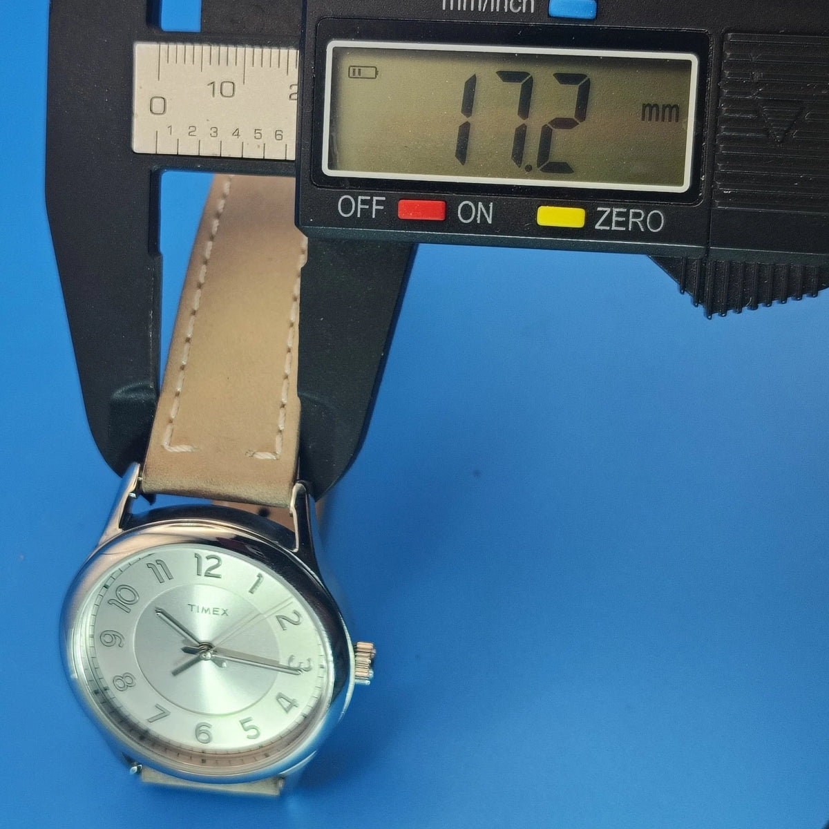 2020 Timex Elegance 35mm Women's Quartz Watch Silver Dial Fully Restored