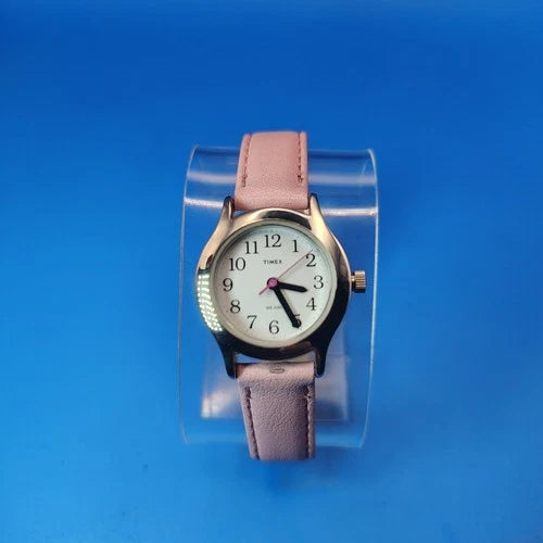 2010 Timex 23mm Women's Cocktail Watch Vegan Leather Strap Size 4-6.75