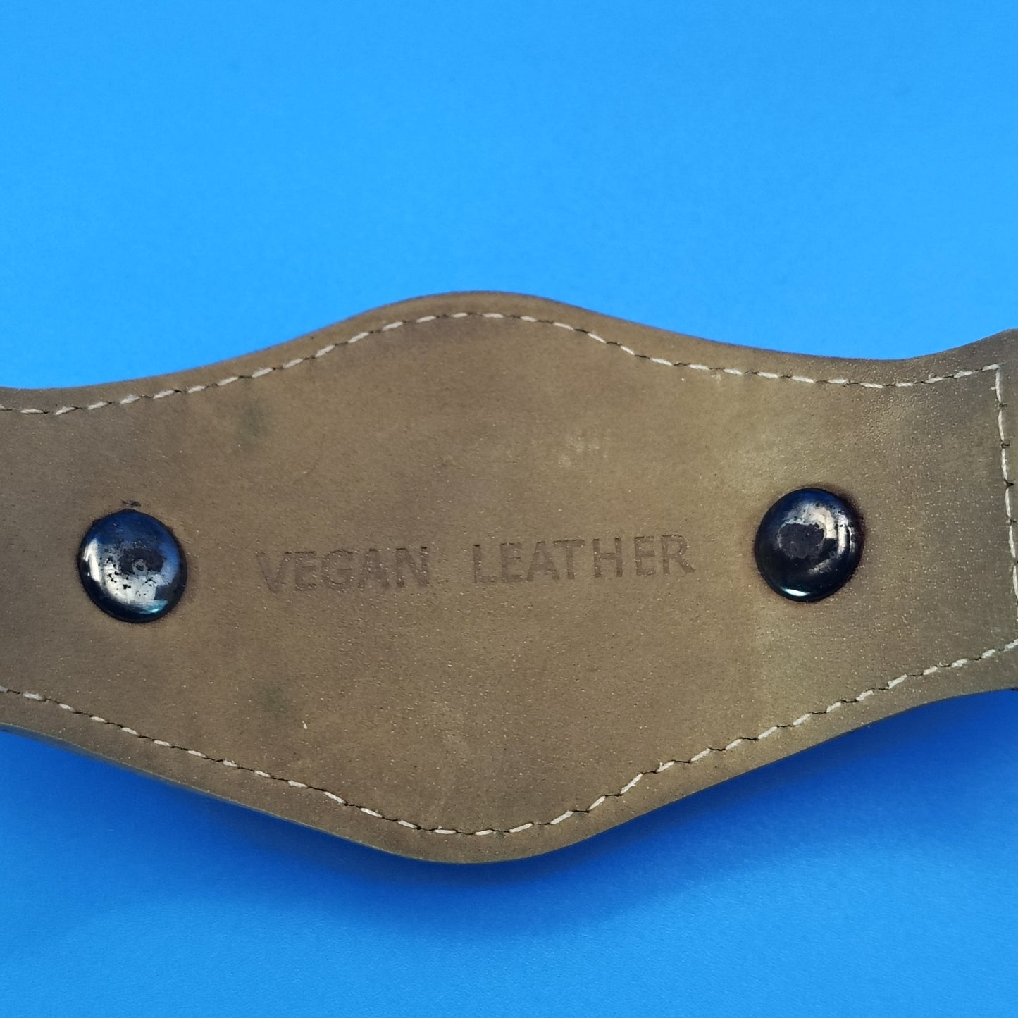 Vintage Timex Expedition INDIGLO 38mm Mens Quartz Field Watch Vegan Leather Cuff fits Size 5 - 7.75