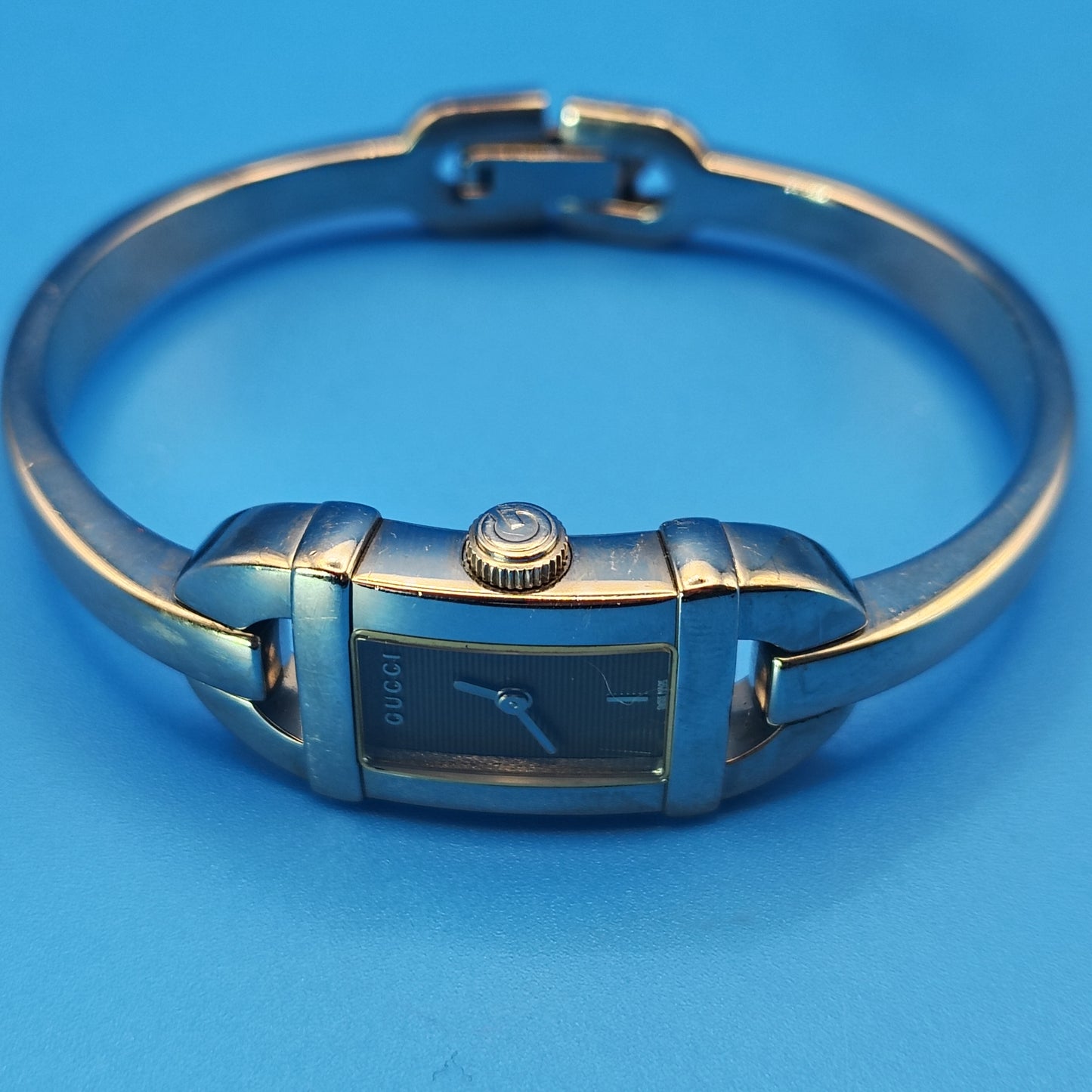 Vintage 1992 Authentic Gucci 6800L Tank Swiss Made Women's Luxury Quartz Watch Full Set Bag & Box