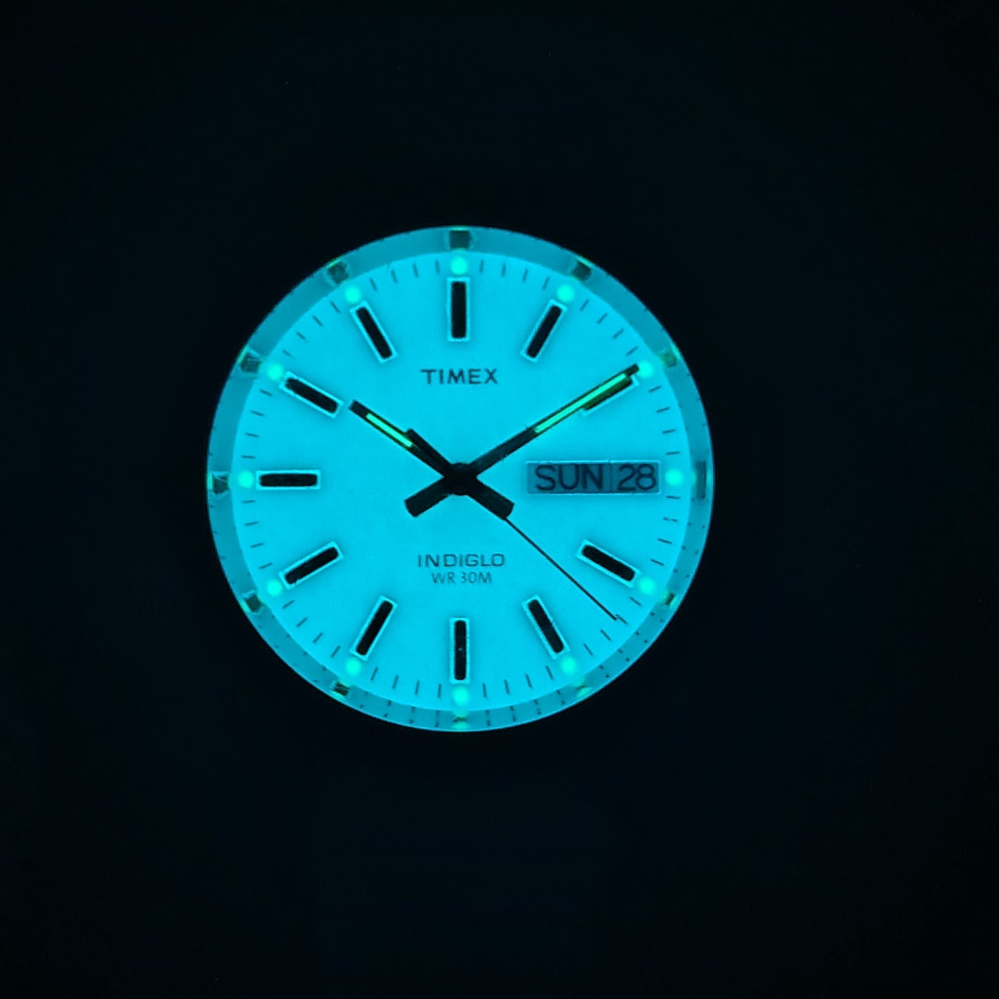 Vintage 1984 Timex Indiglo Presidential Day Date 33mm Men's Quartz Watch