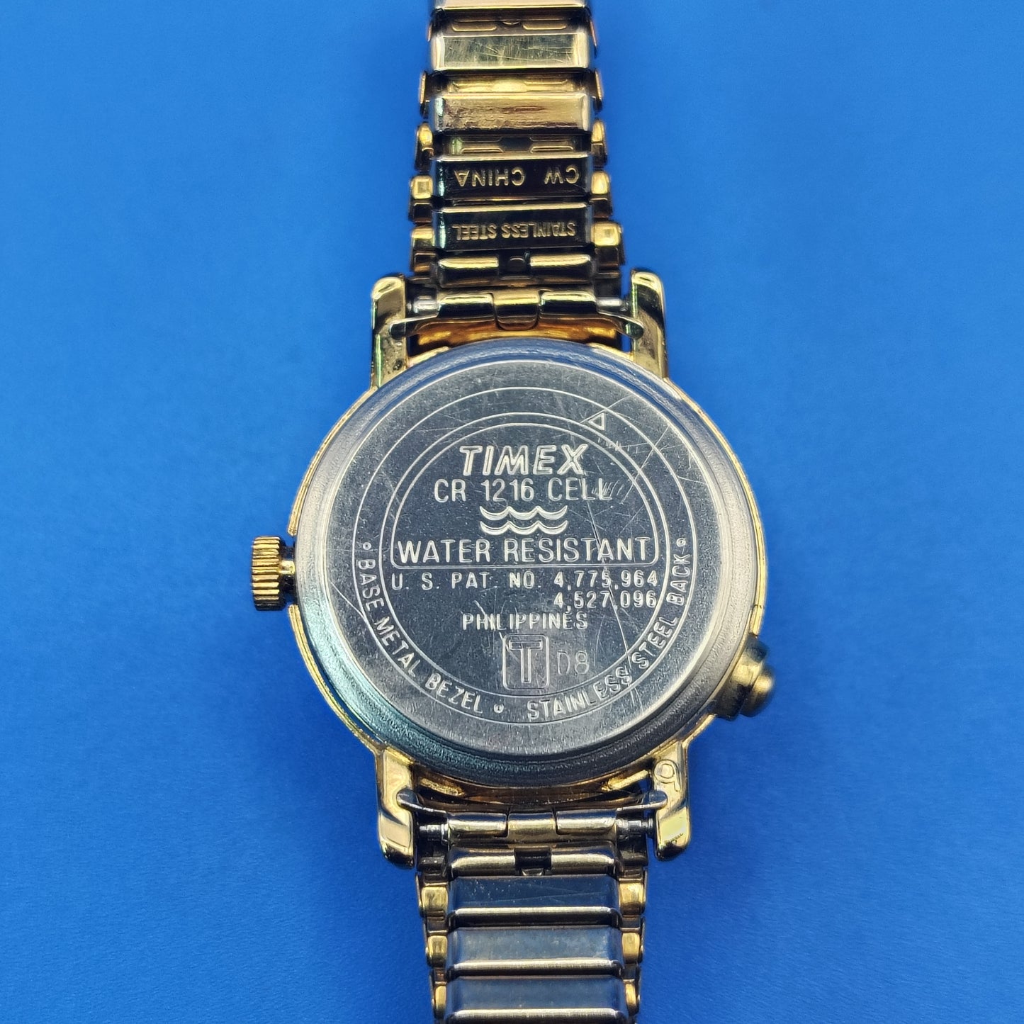 Vintage 1997 Timex Indiglo 23mm Gold Tone Women's Quartz Watch Fully Restored