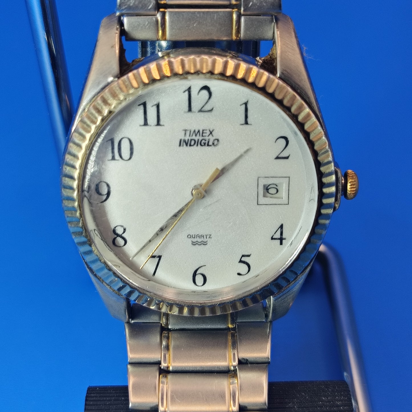 Vintage 1979 Timex Indiglo Presidential 33mm Men's Quartz Watch Fully Restored