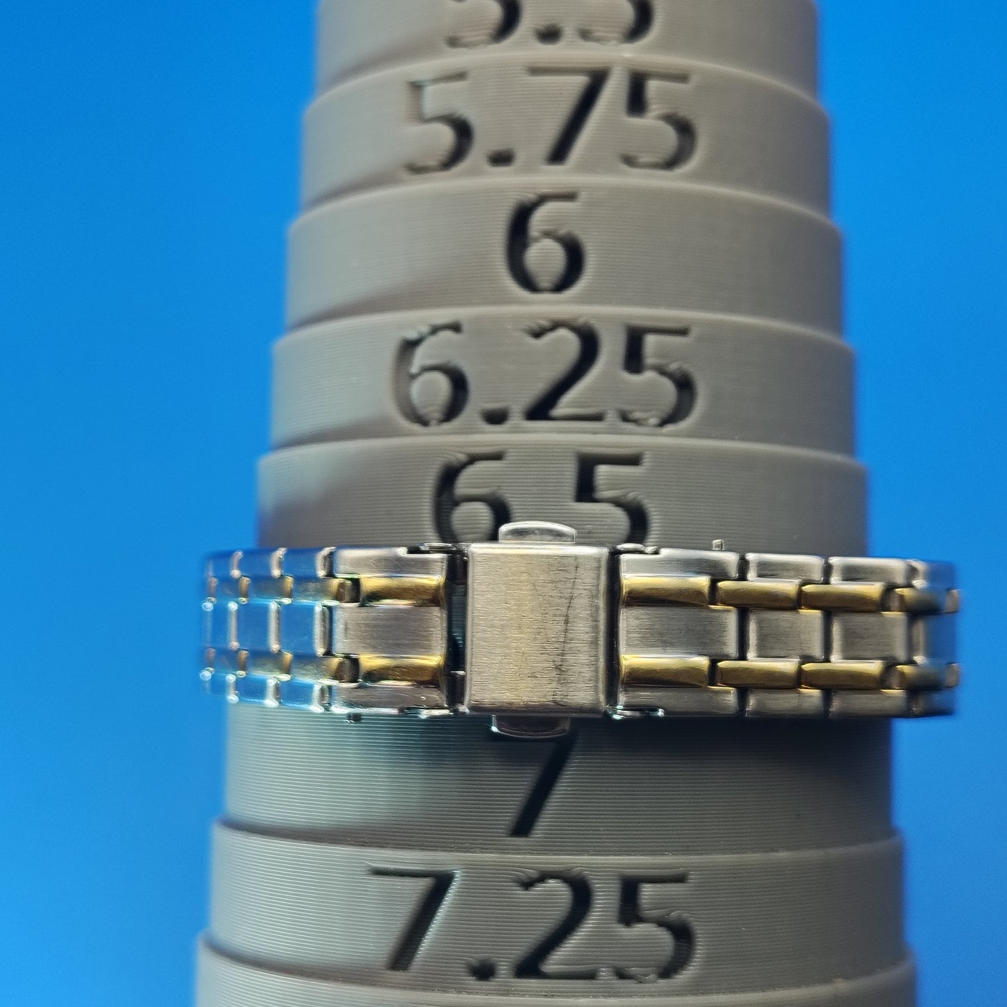 Vintage 1993 Timex Indiglo 27mm Two Tone Women's Quartz Watch Fits size 6.75 & Smaller