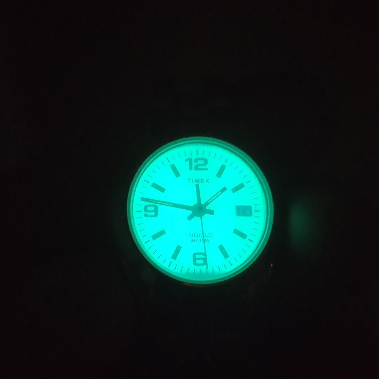 Vintage 1990's Timex Indiglo 24mm Gold Tone Women's Quartz Watch Smoke Crystal Fits Wrist size 6.5 and smaller