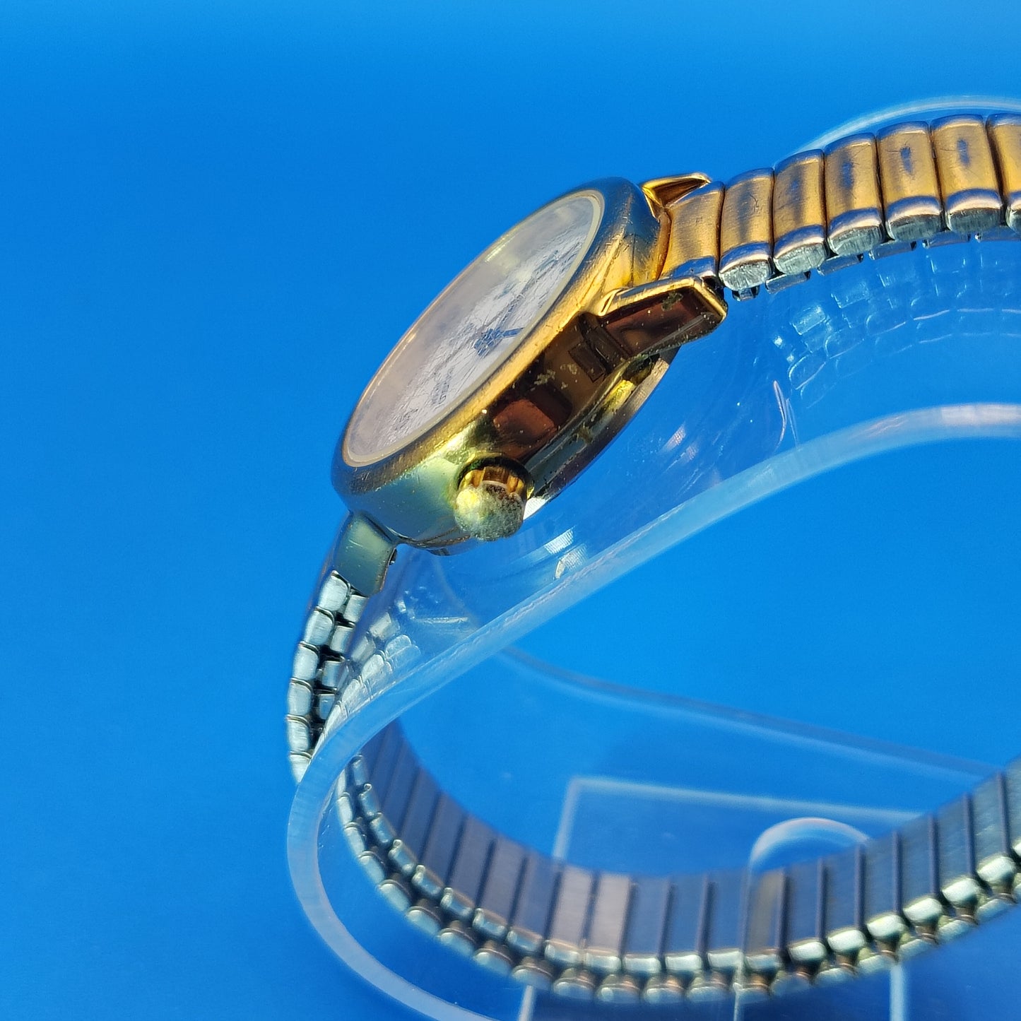 Vintage 1990s Timex Indiglo Easy Reader Date 25mm Two Tone Women's Quartz Watch