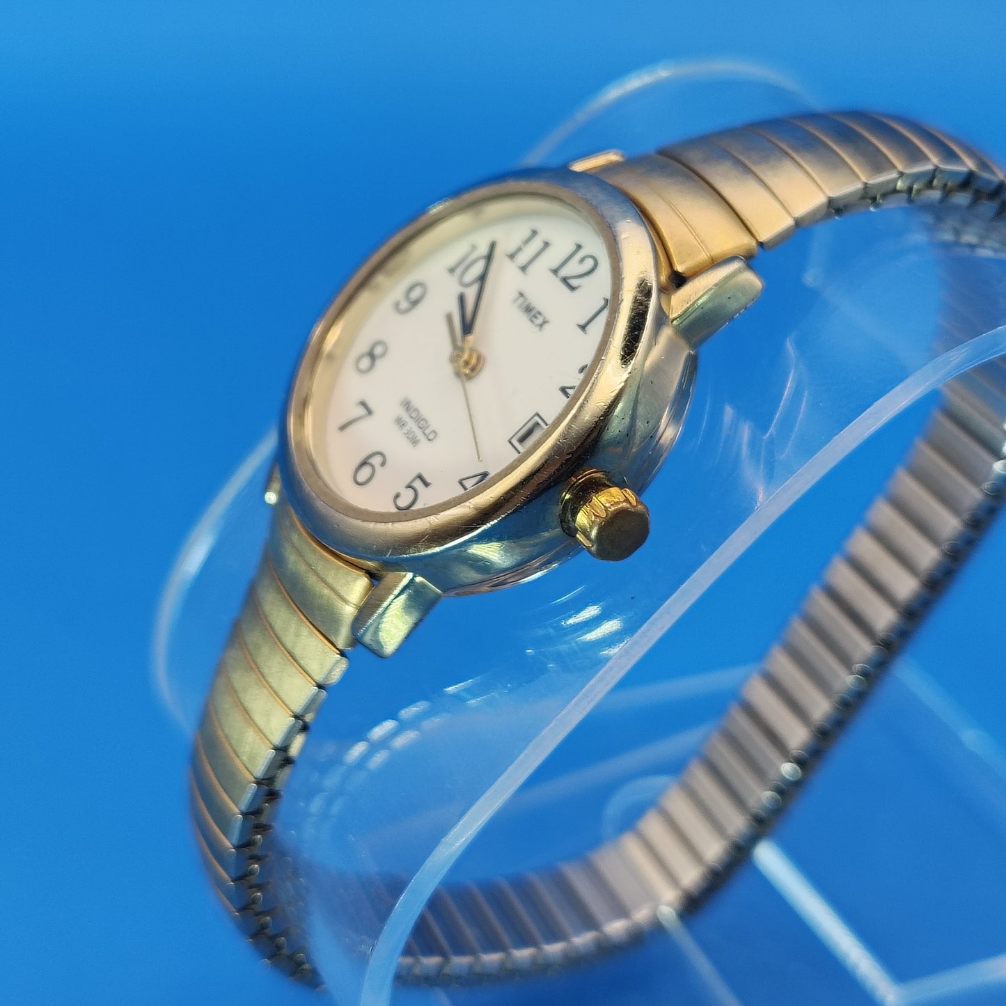 Vintage 1990s Timex Indiglo Easy Reader Date 25mm Women's Quartz Watch