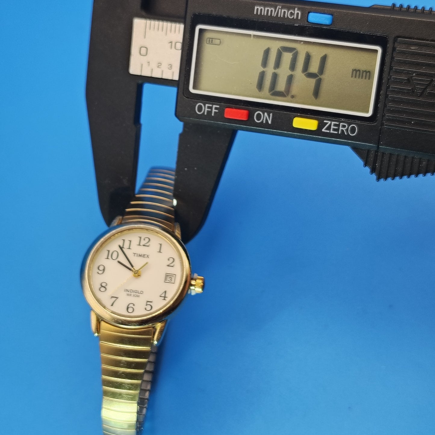 Vintage 1990s Timex Indiglo Easy Reader Date 25mm Women's Quartz Watch