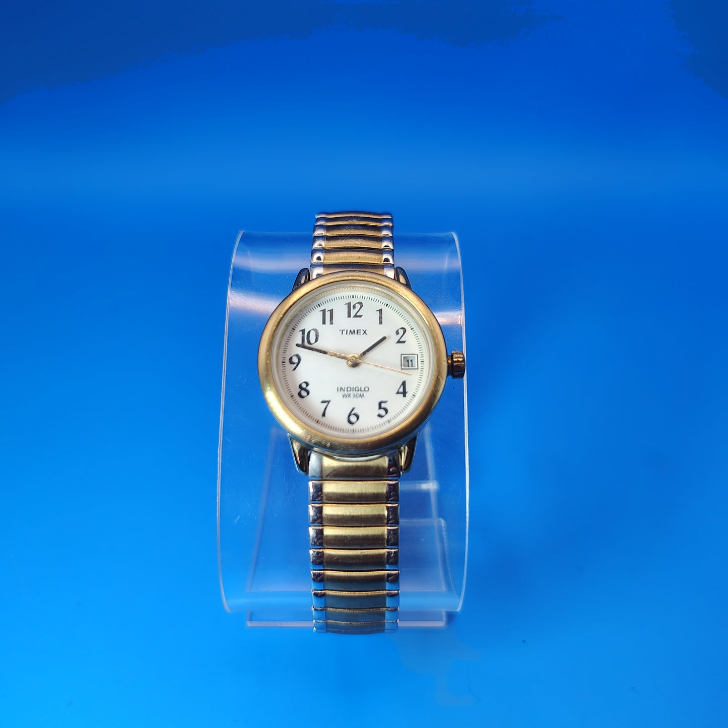 Vintage 1990s Timex Indiglo Easy Reader Date 25mm Women's Quartz Watch