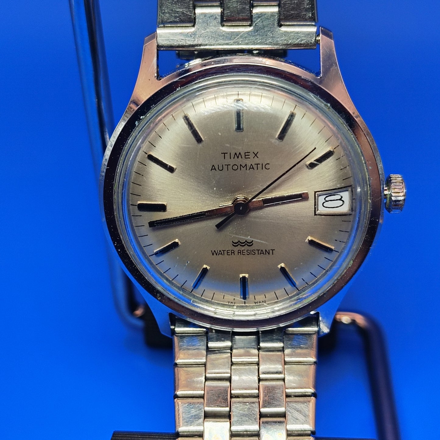 Vintage 1974 Timex Automatic Mens 35mm Mechanical Watch Fully Restored Runs Great