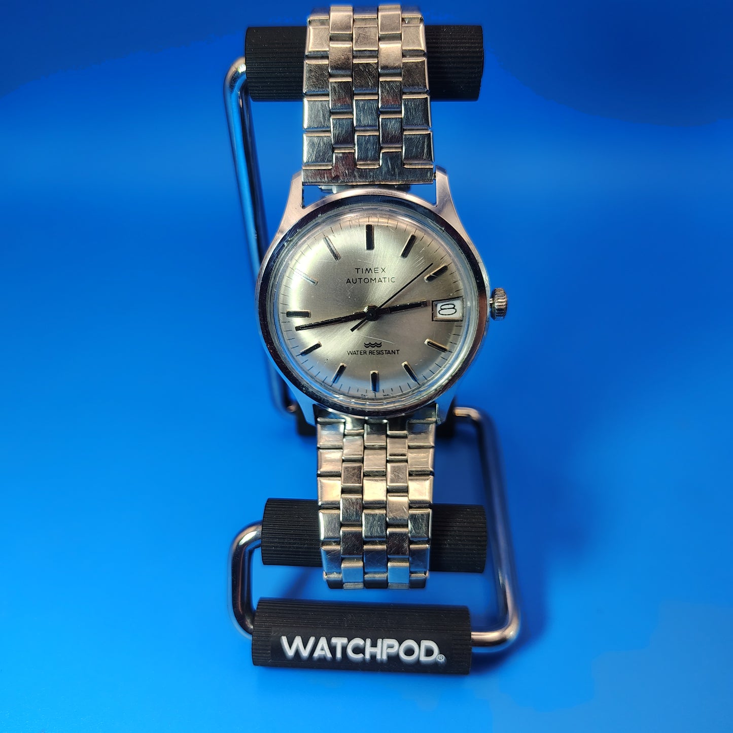 Vintage 1974 Timex Automatic Mens 35mm Mechanical Watch Fully Restored Runs Great