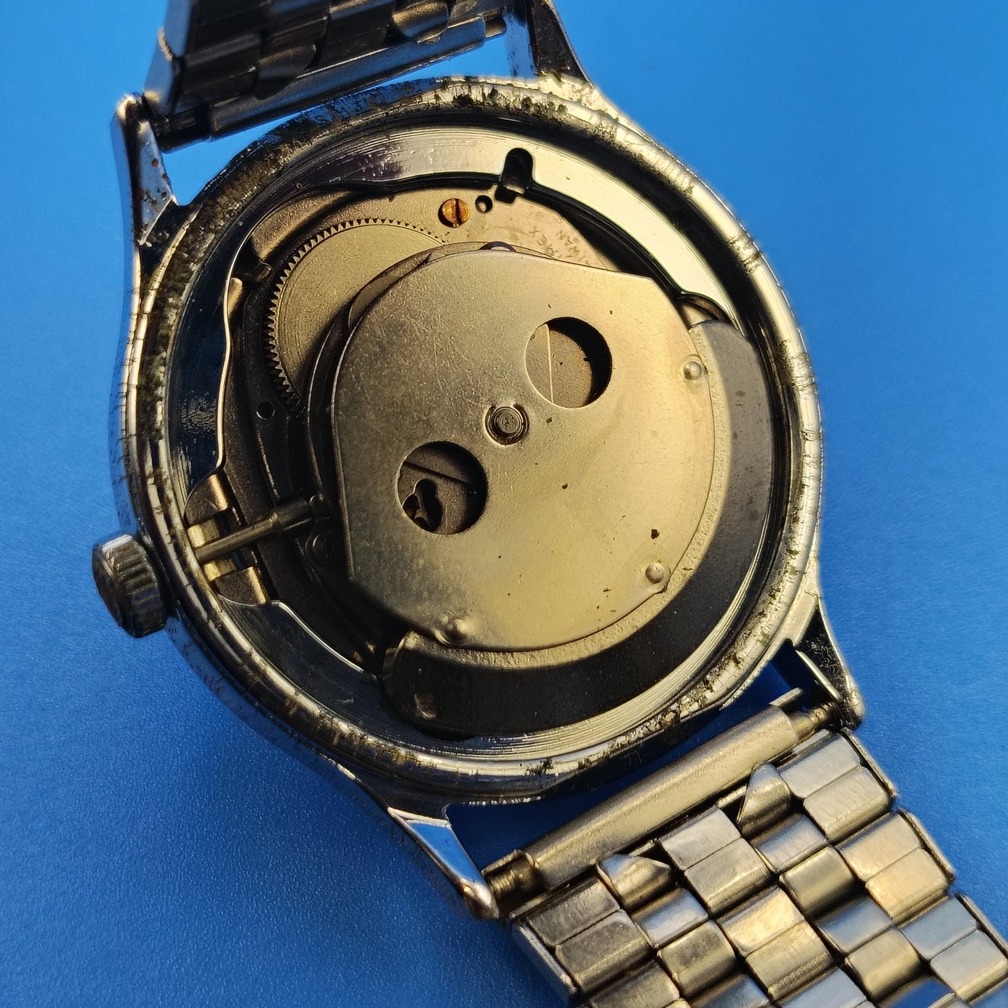 Vintage 1974 Timex Automatic Mens 35mm Mechanical Watch Fully Restored Runs Great