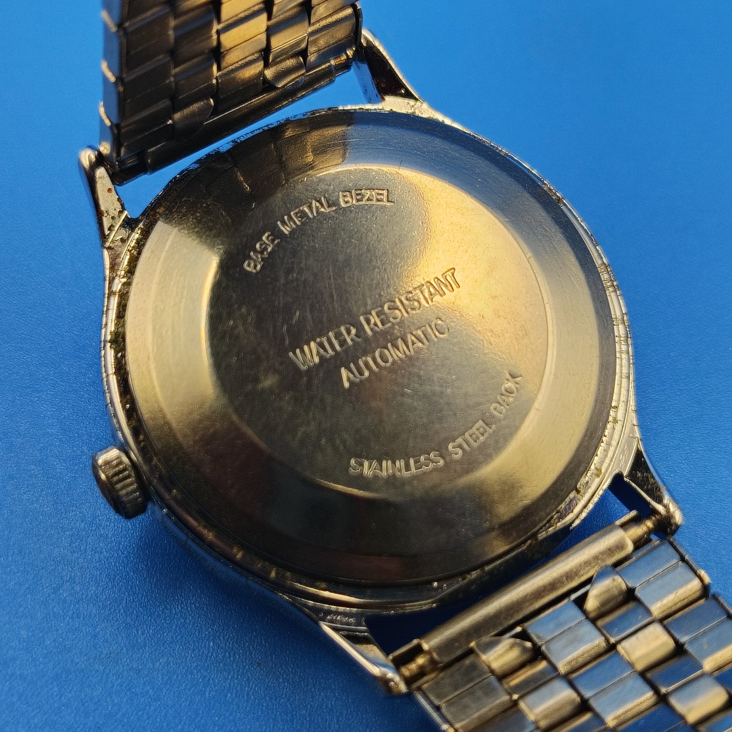 Vintage 1974 Timex Automatic Mens 35mm Mechanical Watch Fully Restored Runs Great