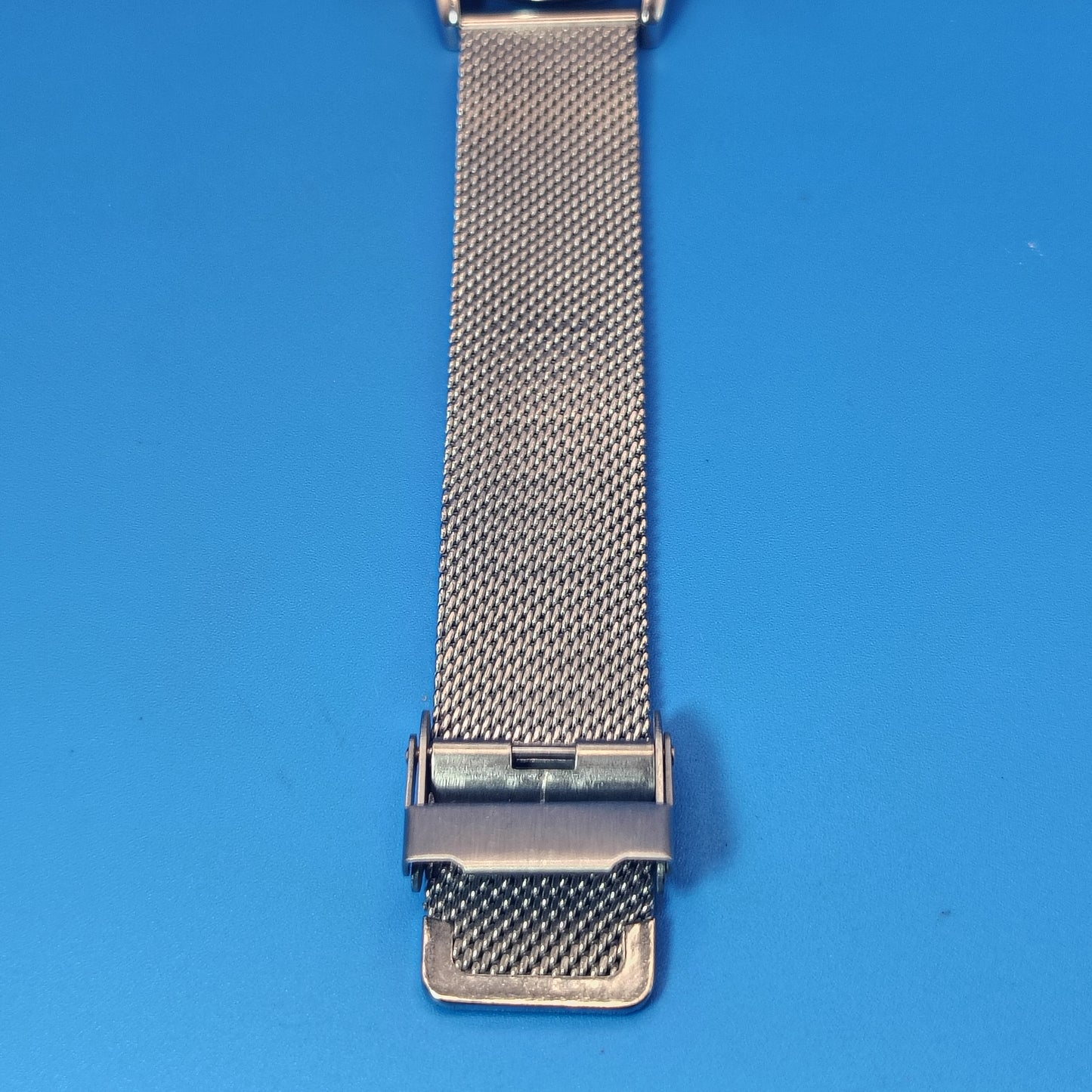 Vintage 1990's Timex Easy Reader Date 35mm Mens Quartz Watch New Stainless Steel Mesh Bracelet