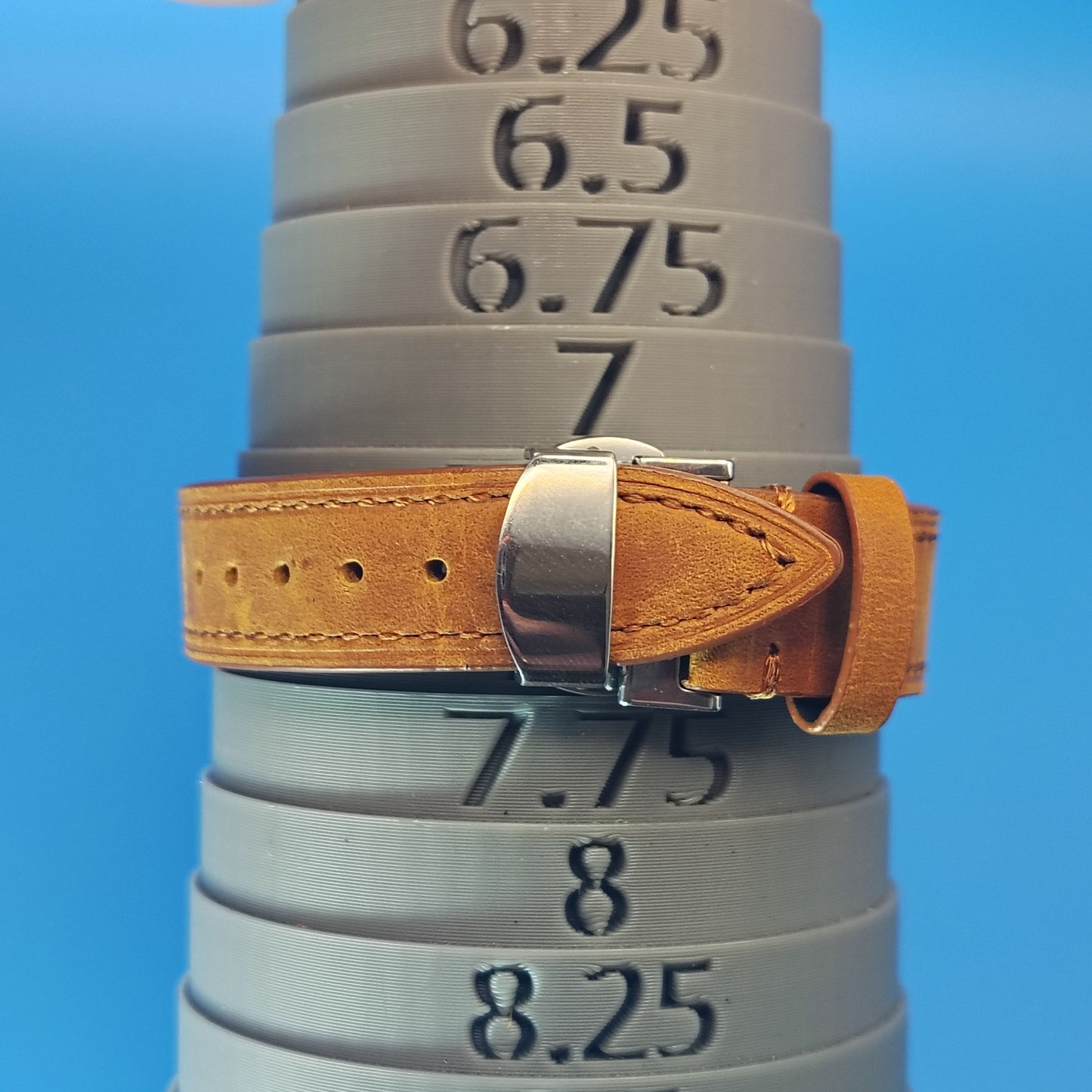 Vintage Timex Easy Reader Day/Date Mens Quartz Watch New Italian Leather Strap w/ Stainless Steel Deployment Clasp