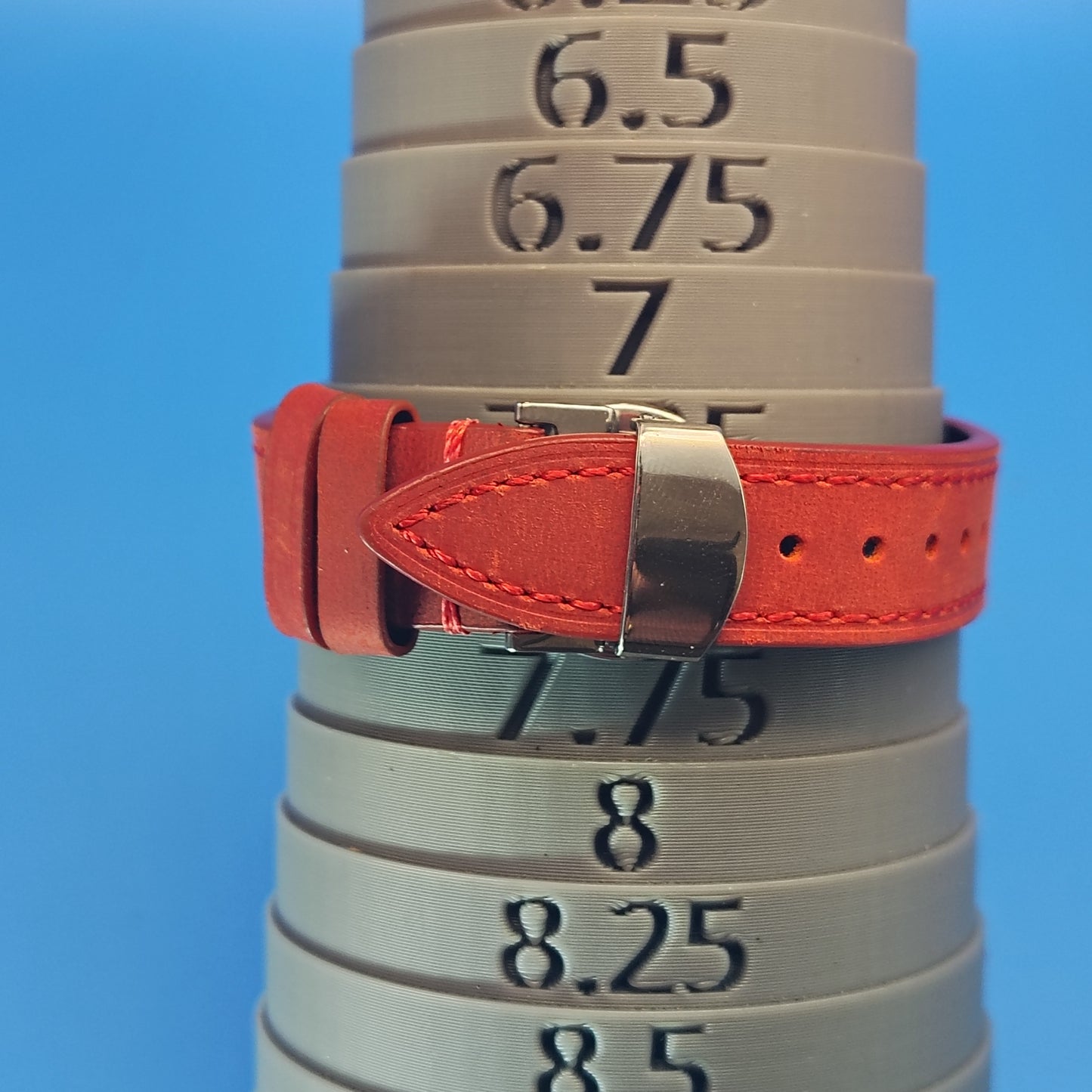 Vintage Timex Date 35mm Men's Quartz Watch New Leather Strap with Stainless Steel Deployment Clasp