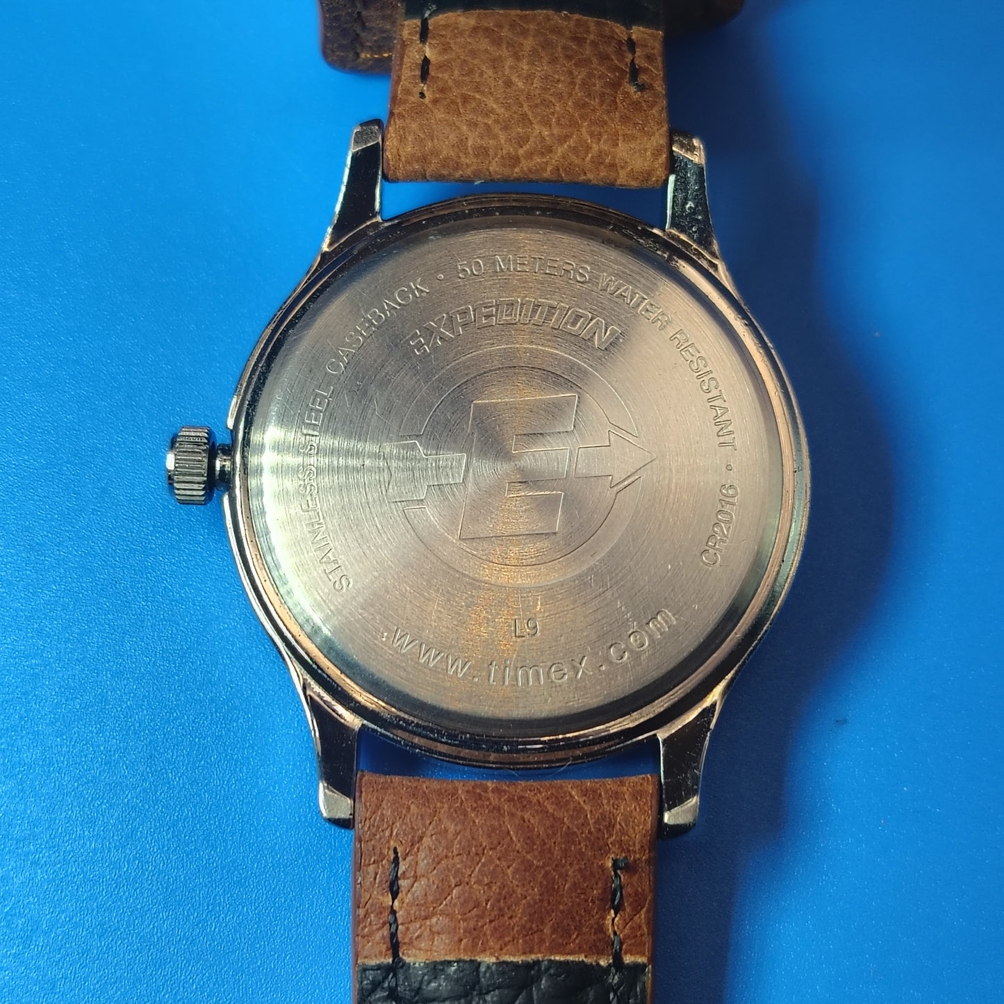 Vintage 2005 Timex Expedition Indiglo 36mm Mens Quartz Watch New Genuine Leather Cuff with Removable Strap