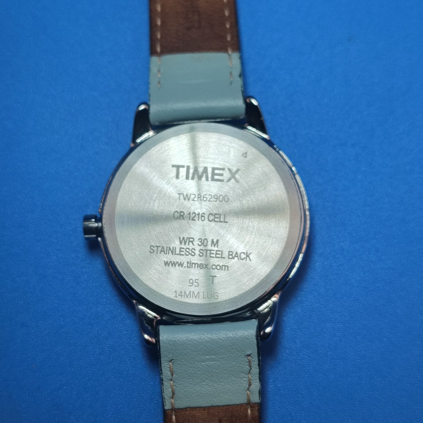 Vintage 1995 Timex Indiglo Easy Reader 30mm Women's Quartz Watch Genuine Leather Strap