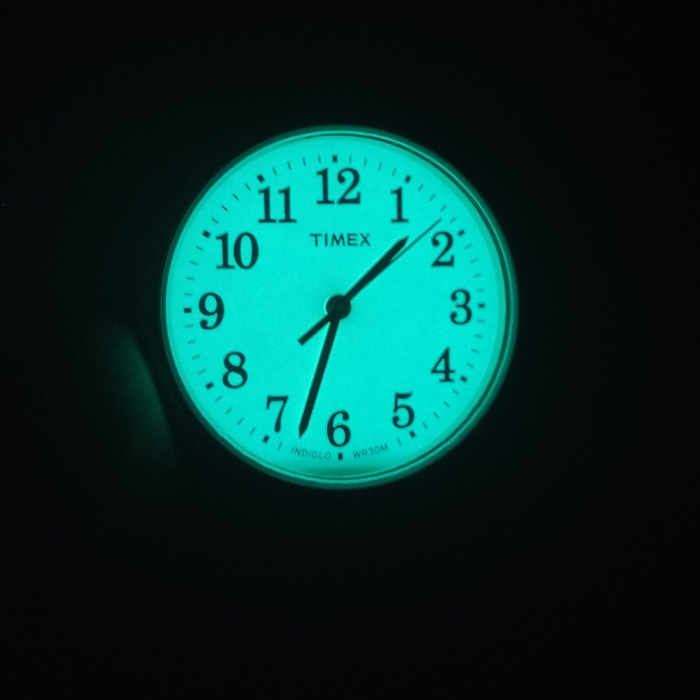 Vintage 1990's Timex Indiglo 30mm Women's Quartz Watch Genuine Leather Strap