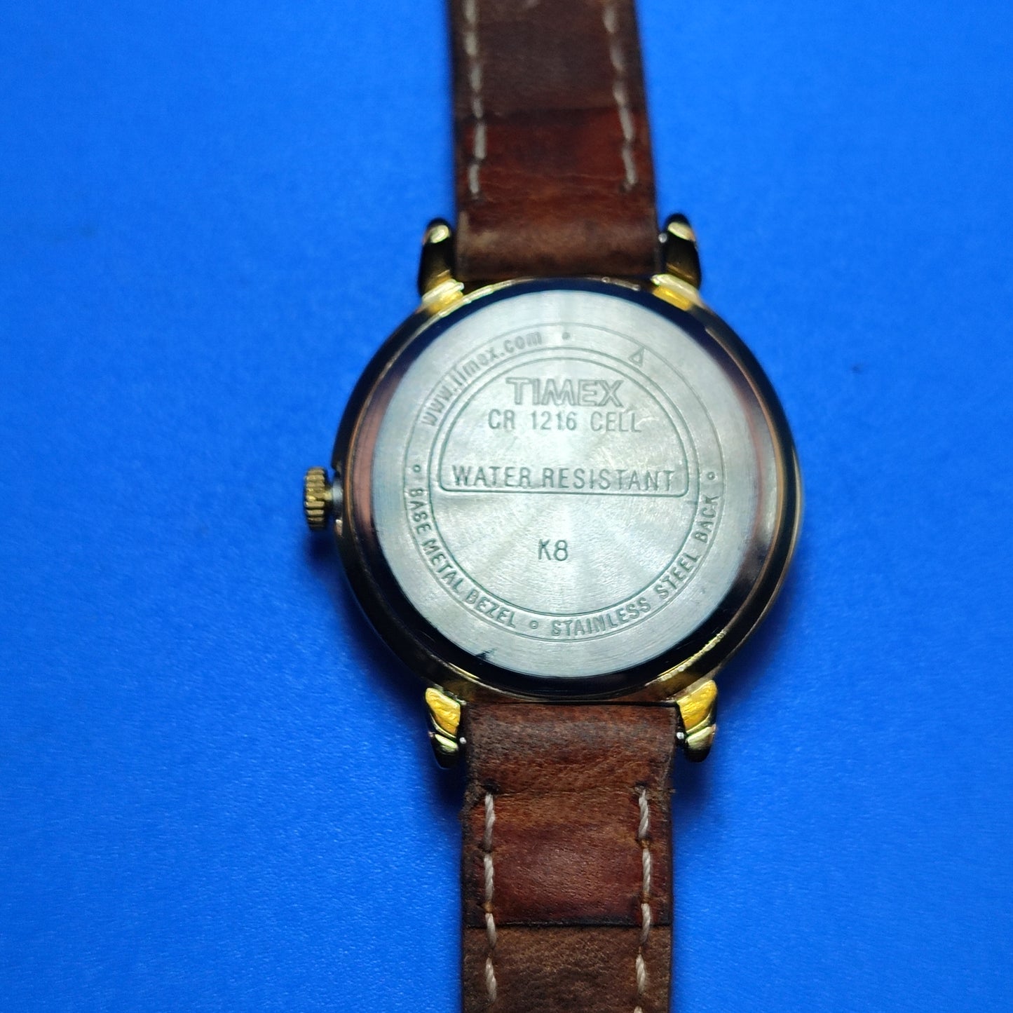 Vintage 1992 Timex Indiglo Easy Reader 24mm Women's Quartz Watch Braided Leather Band