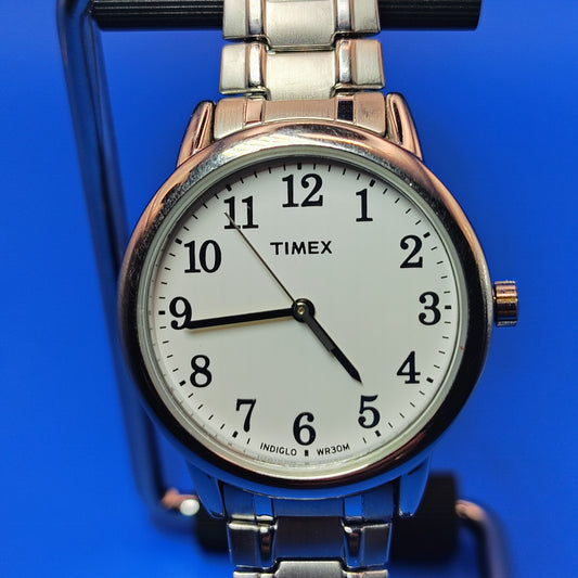 Vintage Timex Indiglo Easy Reader 30mm Women's Quartz Watch Fits Size 5-8.5