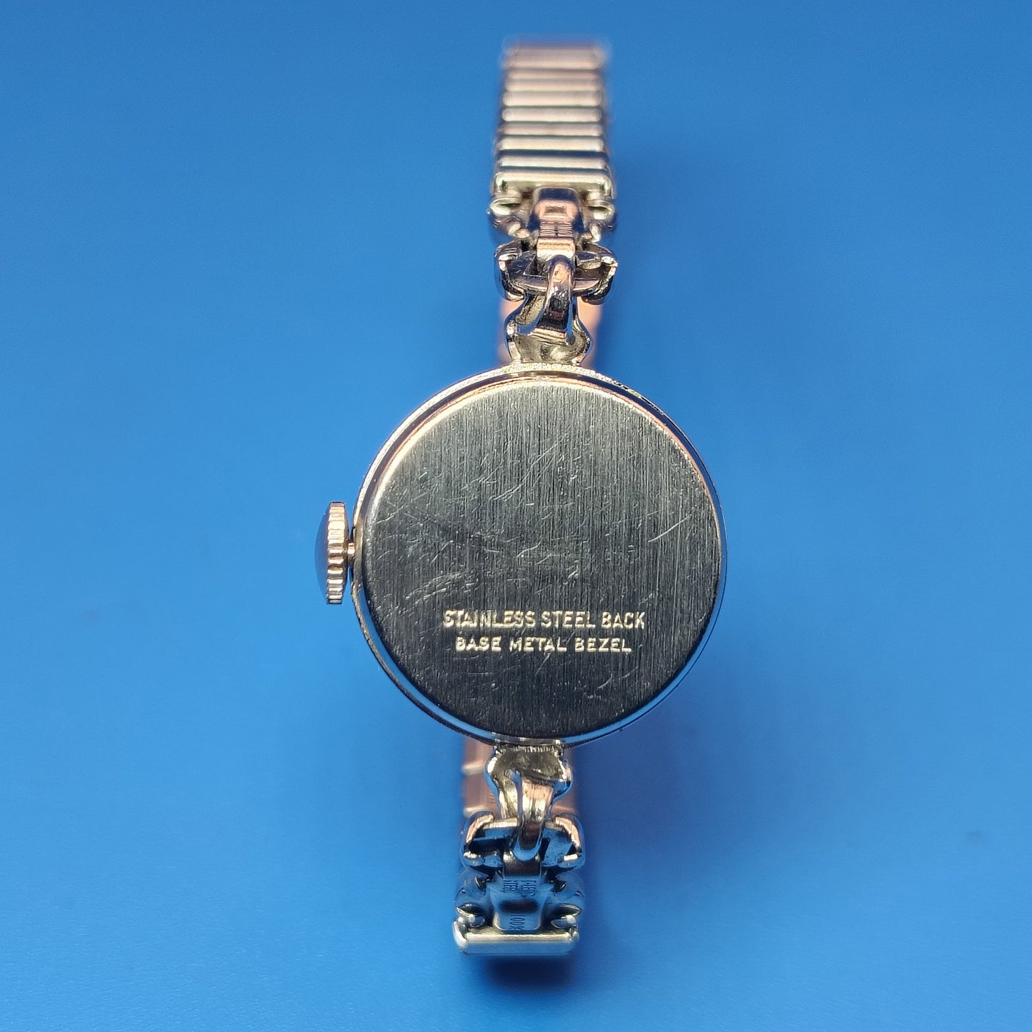 Vintage Timex Mechanical Wind 18mm Women's Quartz Watch Stretch Bracelet