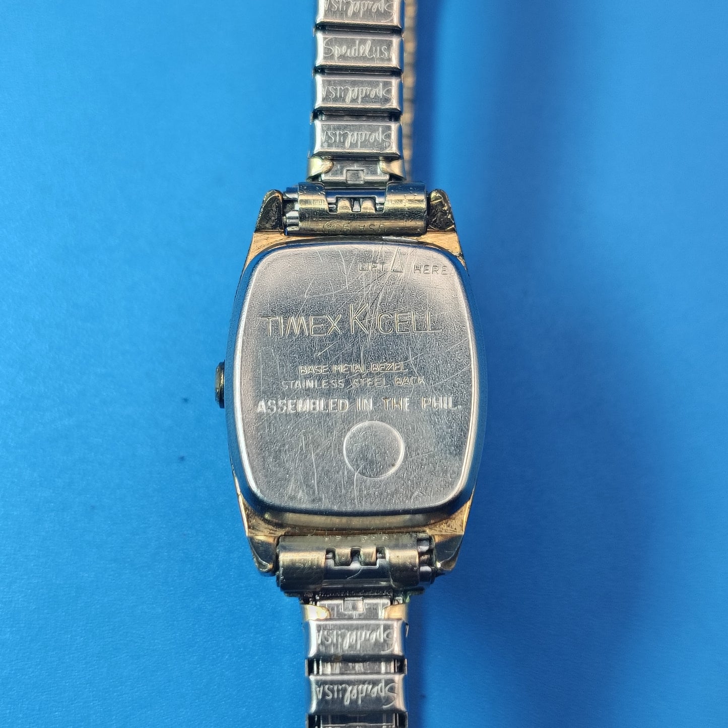 Vintage 1974 Timex Electronic Set 20mm Women's Quartz Watch Stretch Bracelet