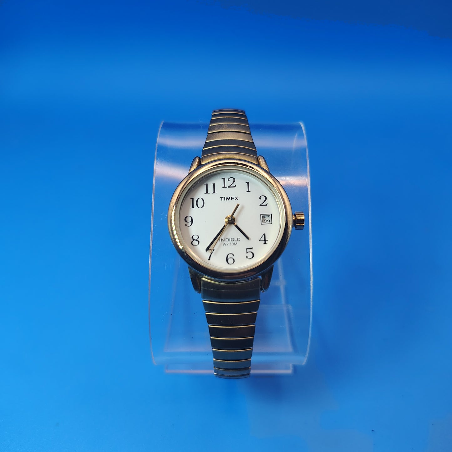 Vintage 1992 Timex Indiglo Easy Reader Date 25mm Women's Quartz Watch