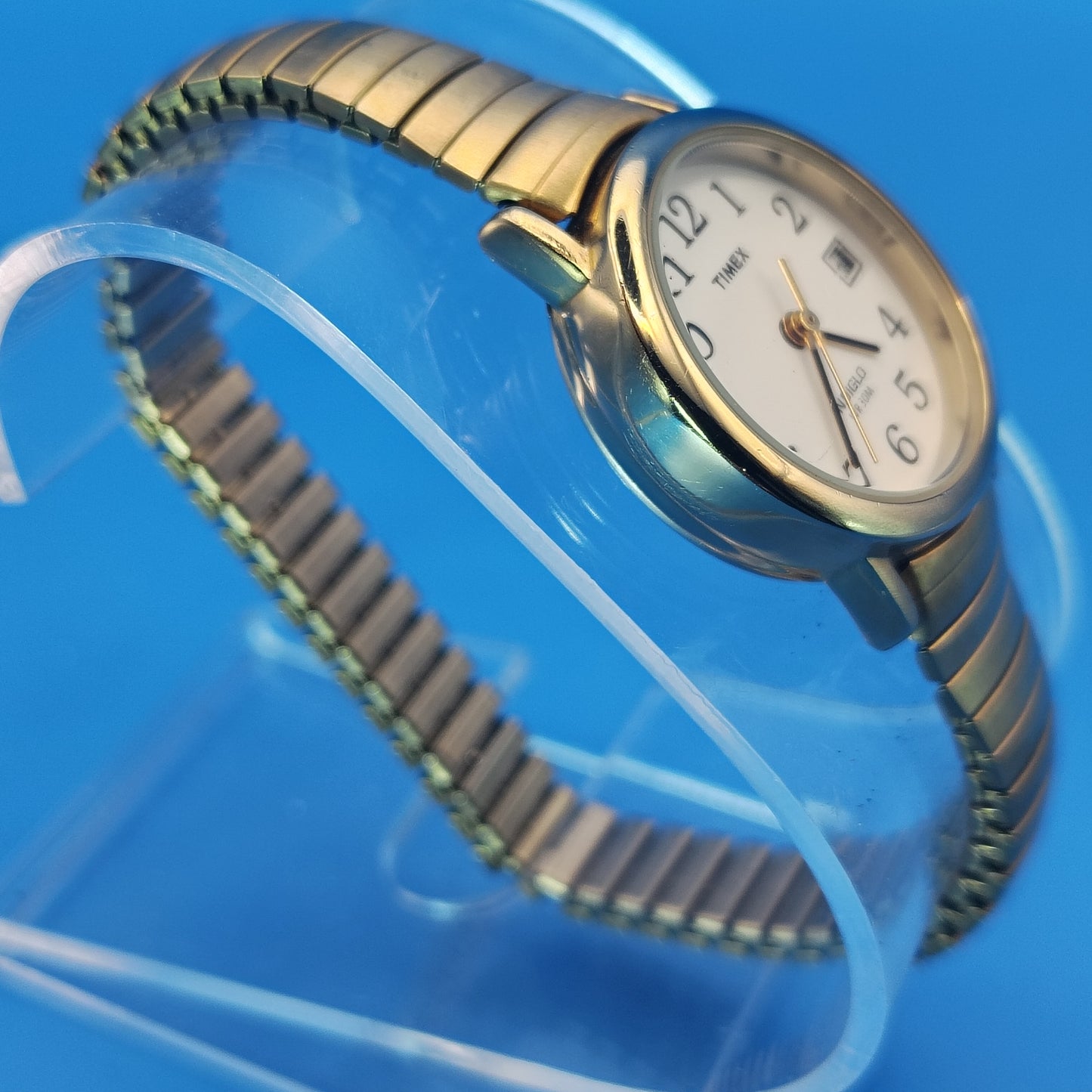 Vintage 1992 Timex Indiglo Easy Reader Date 25mm Women's Quartz Watch