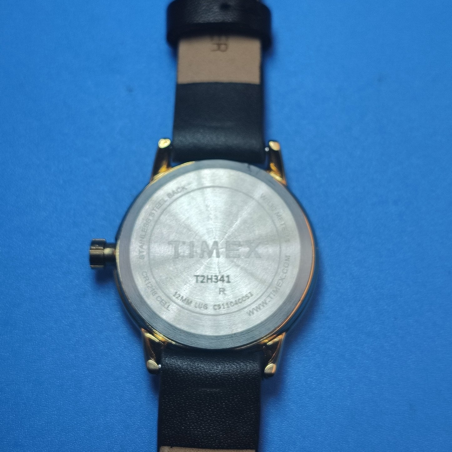 Vintage 1996 Timex Indiglo Date 21mm Women's Quartz Watch Genuine Leather Band