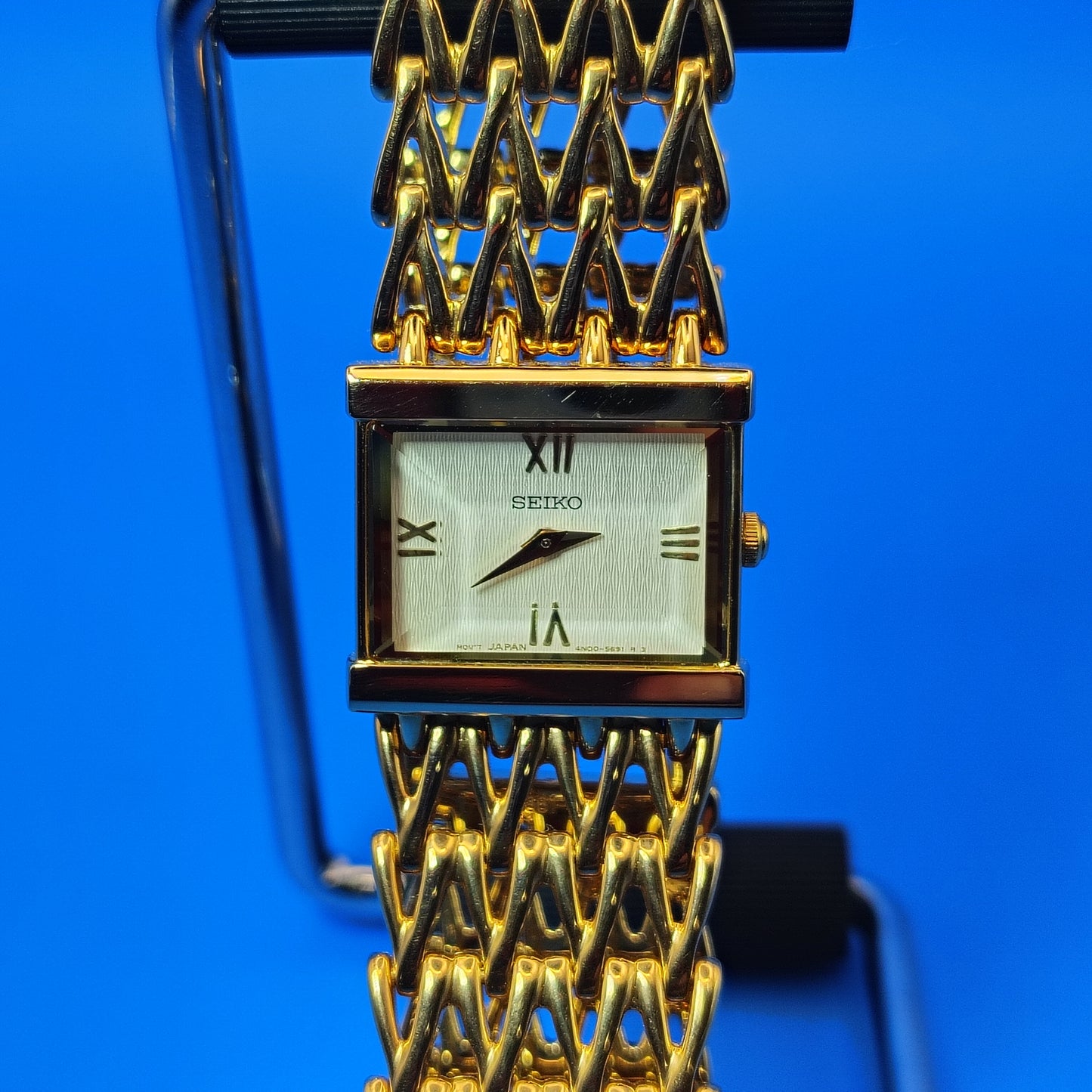 Rare Vintage 1981 Seiko Tank 18mm Women's Quartz Luxury Watch New Old Stock Full Set Never Worn Box and Papers