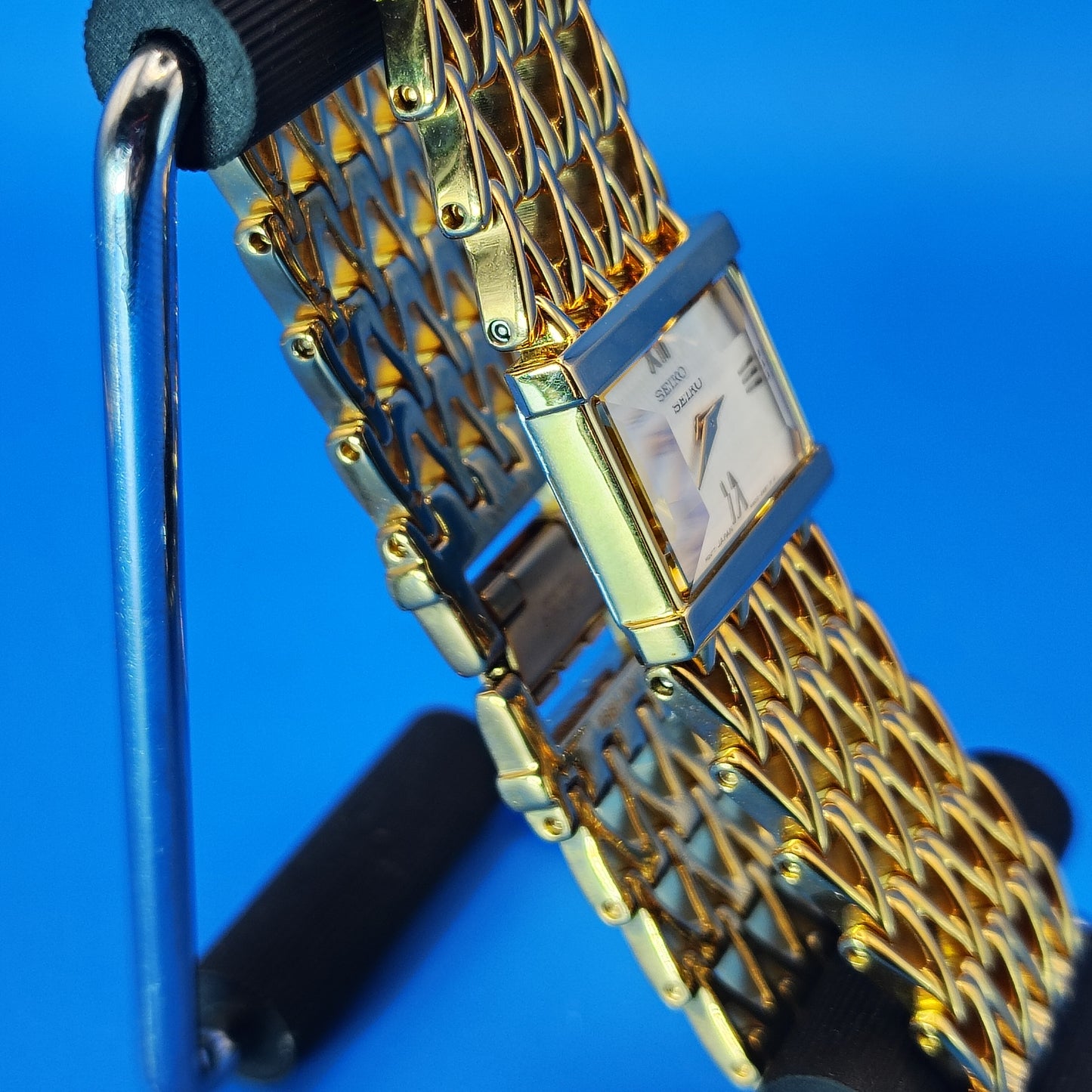 Rare Vintage 1981 Seiko Tank 18mm Women's Quartz Luxury Watch New Old Stock Full Set Never Worn Box and Papers