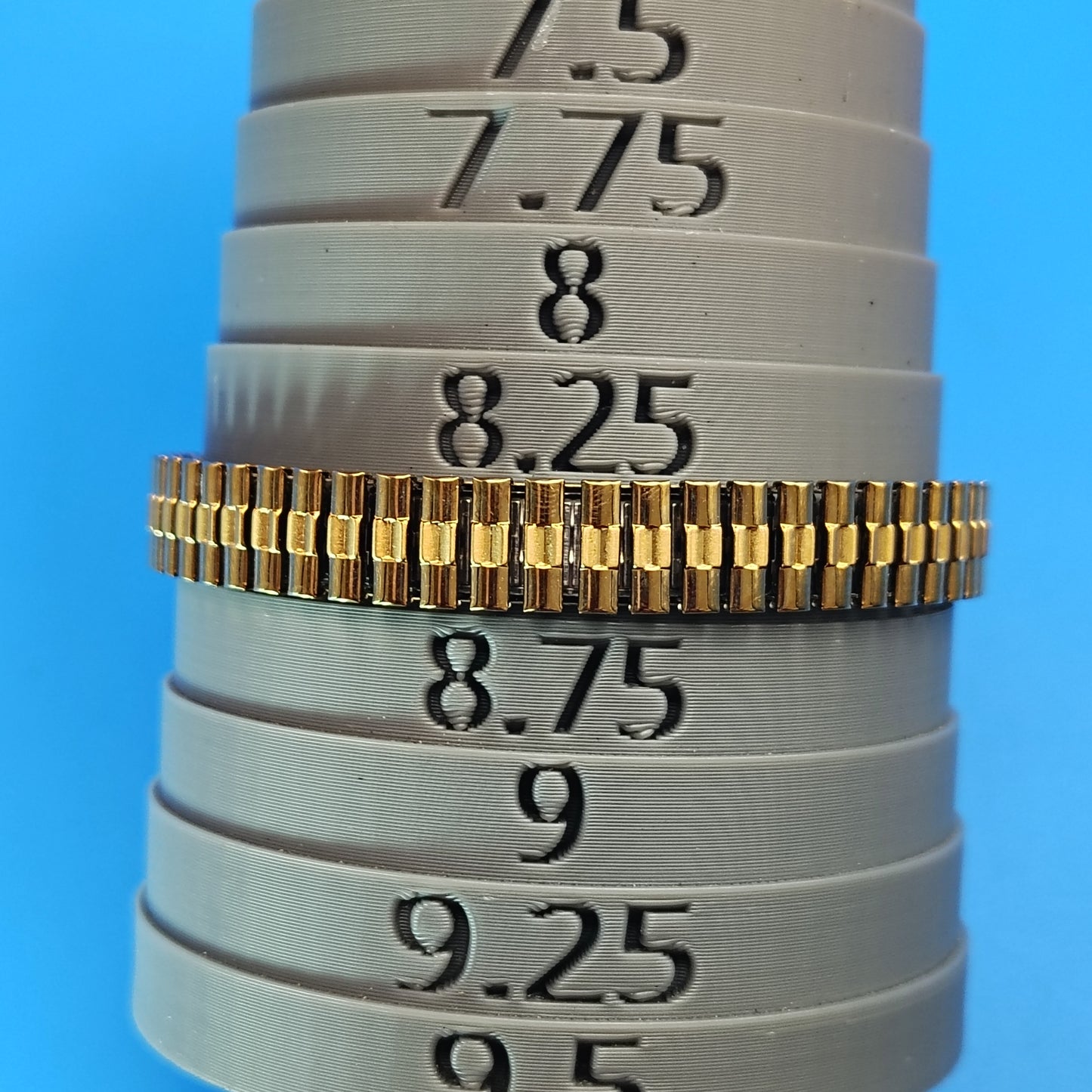 Vintage Timex Easy Reader Date 25mm Women's Gold Tone Quartz Watch New Stretch Bracelet size 6-8.5