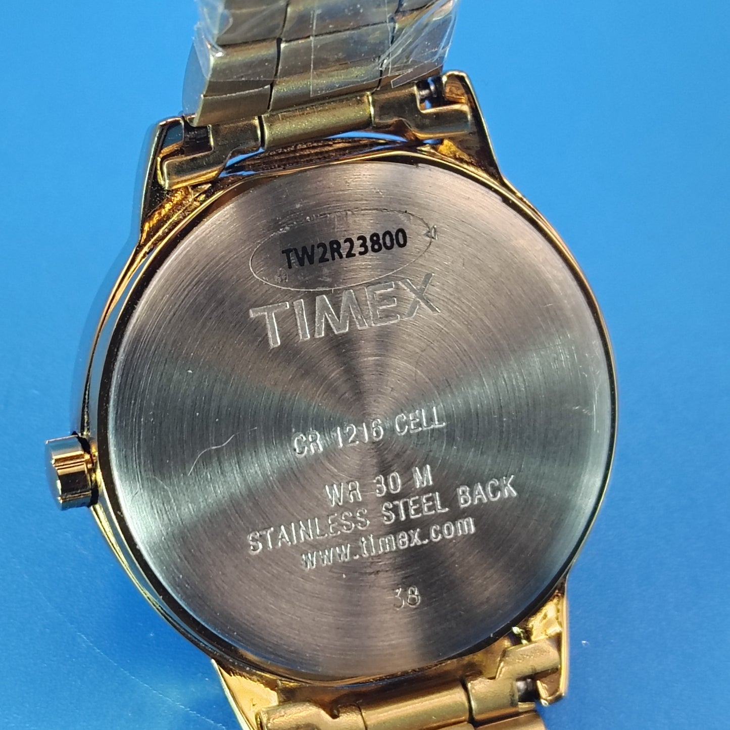 New Vintage 1998 Timex Easy Reader 25mm Women's Quartz Watch New Old Stock Gold Stainless Steel Bracelet