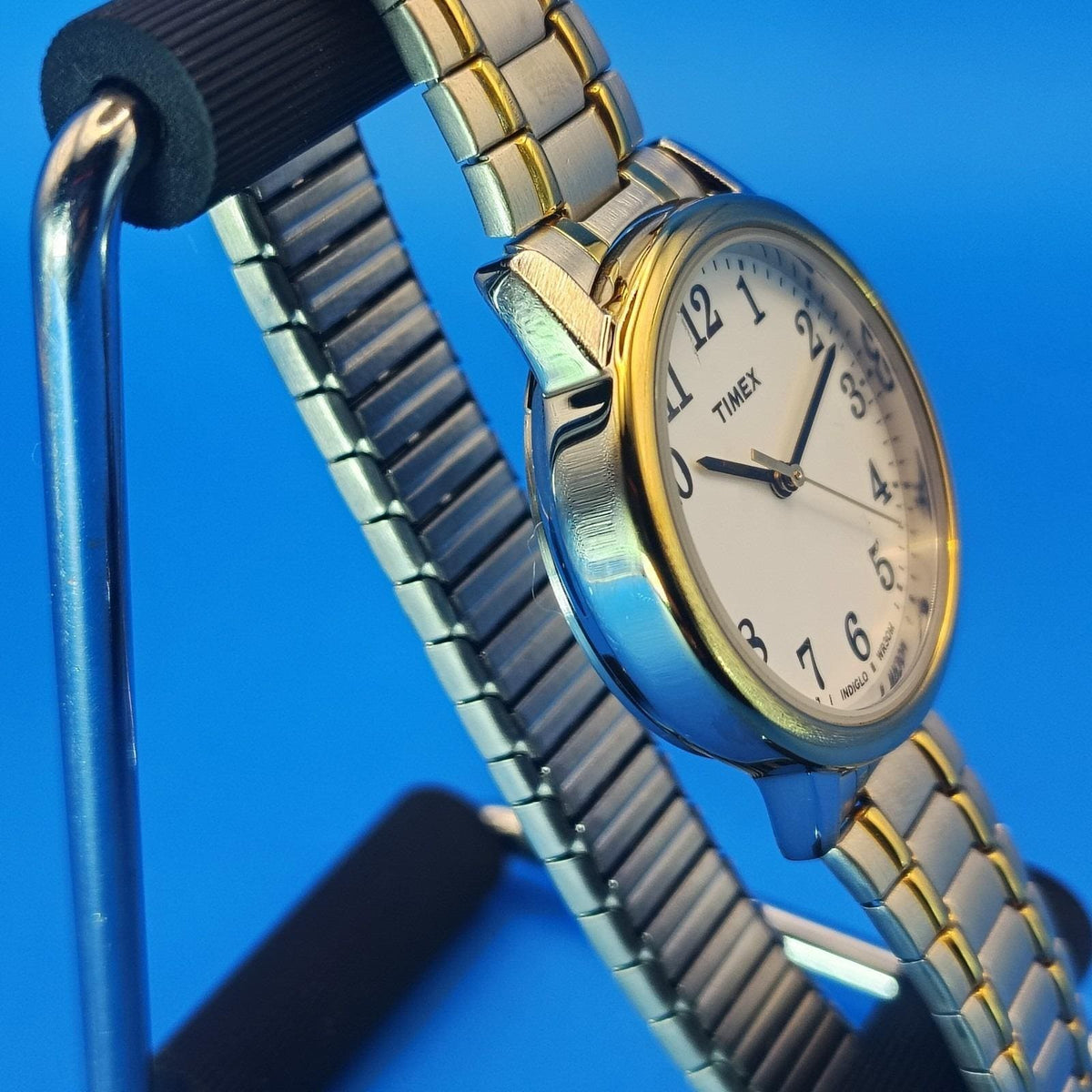 Vintage 2015 Timex INDIGLO Easy Reader Two Tone Women's Quartz Watch Near Mint