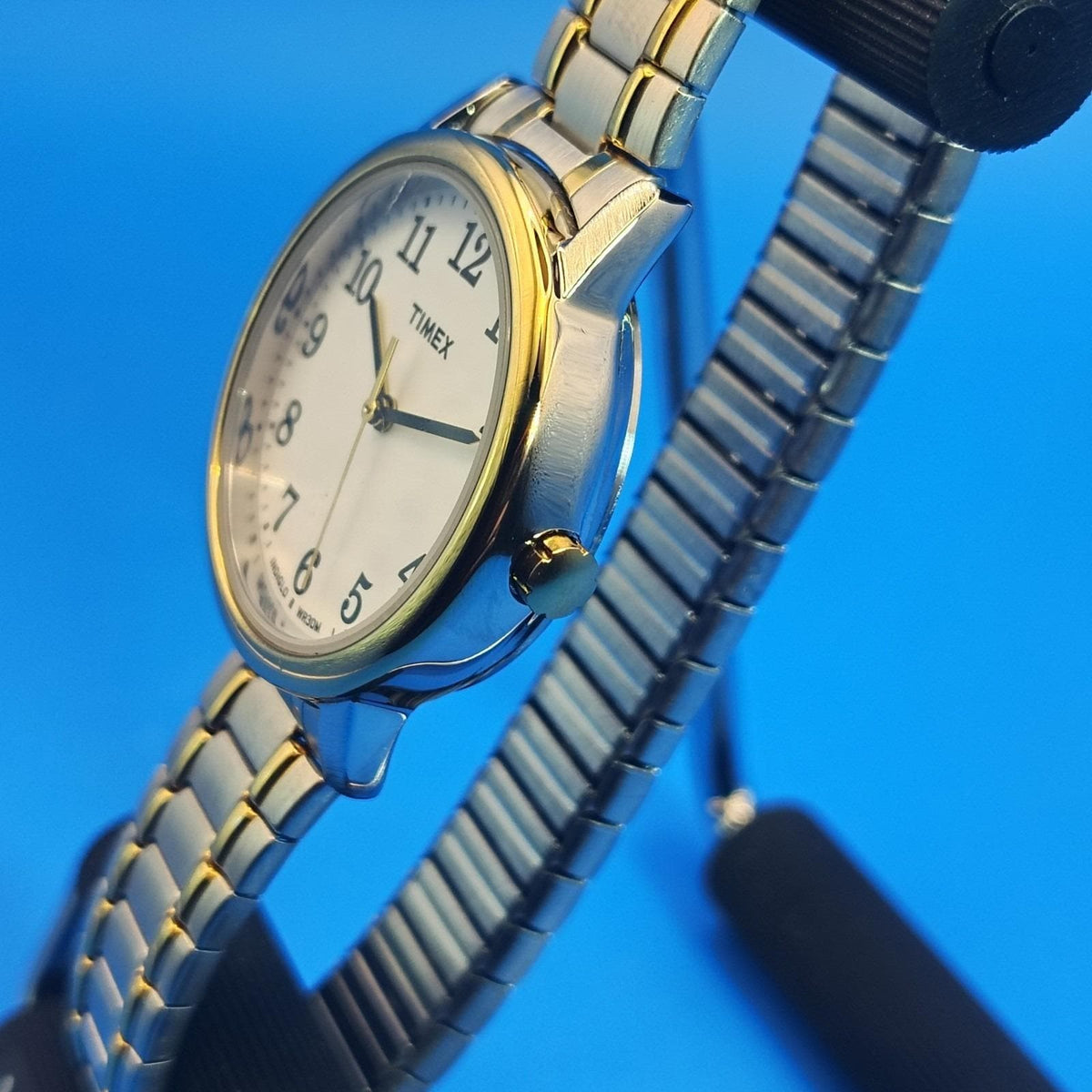 Vintage 2015 Timex INDIGLO Easy Reader Two Tone Women's Quartz Watch Near Mint