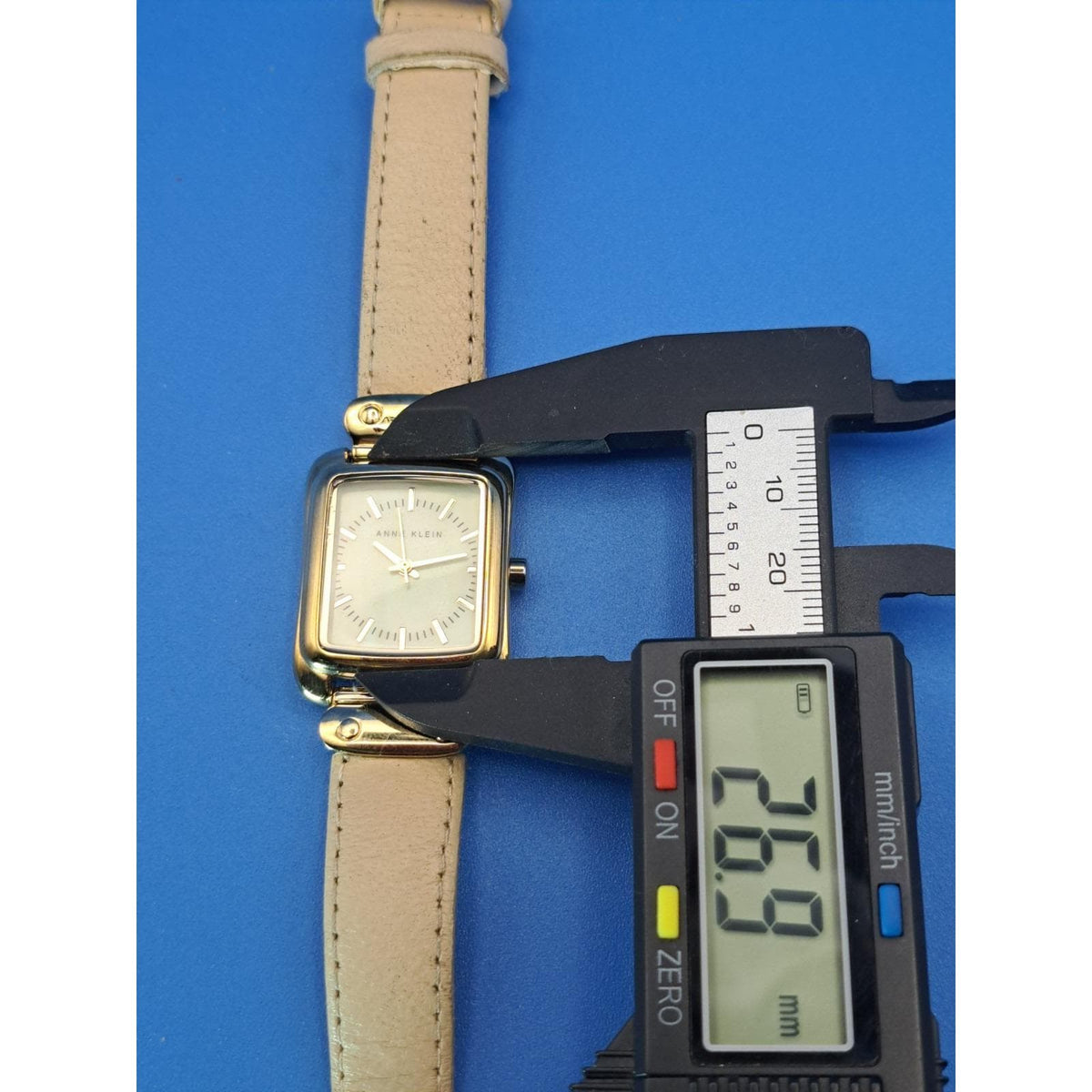 Vintage 2010 Anne Klein Mother of Pearl Tank 27mm Women's Quartz Watch Restored
